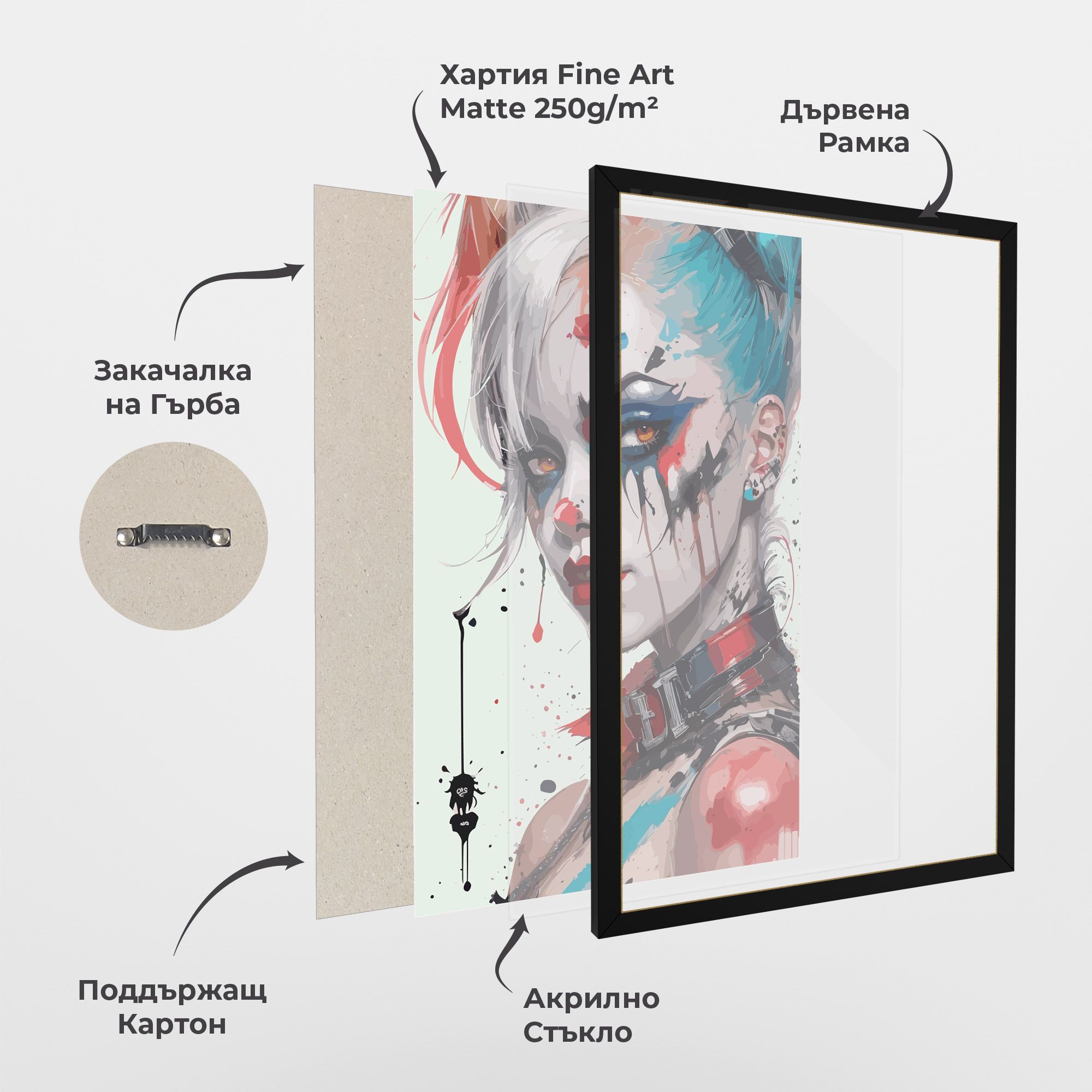 Harley Quin Art mockup 1