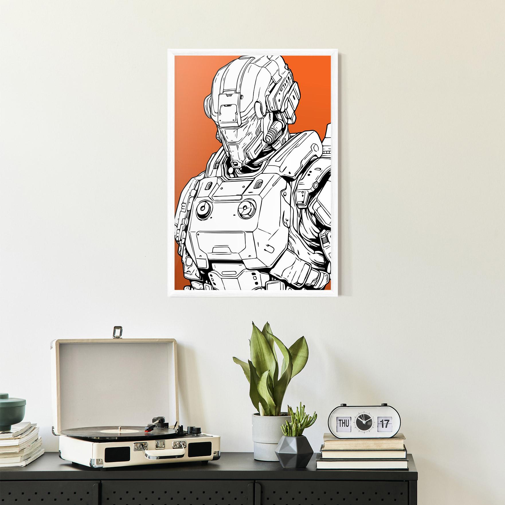 Рамкиран постер Robotech Armor mockup 2