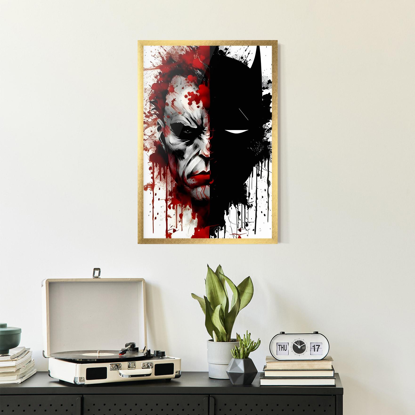 Рамкиран постер Half Batman mockup 2