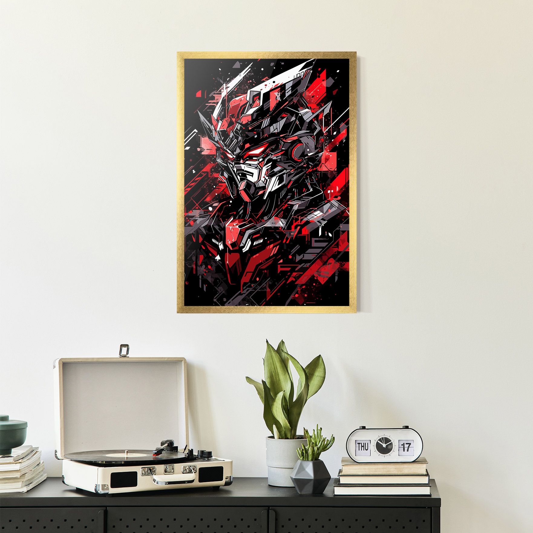 Red Grey Robot mockup 2