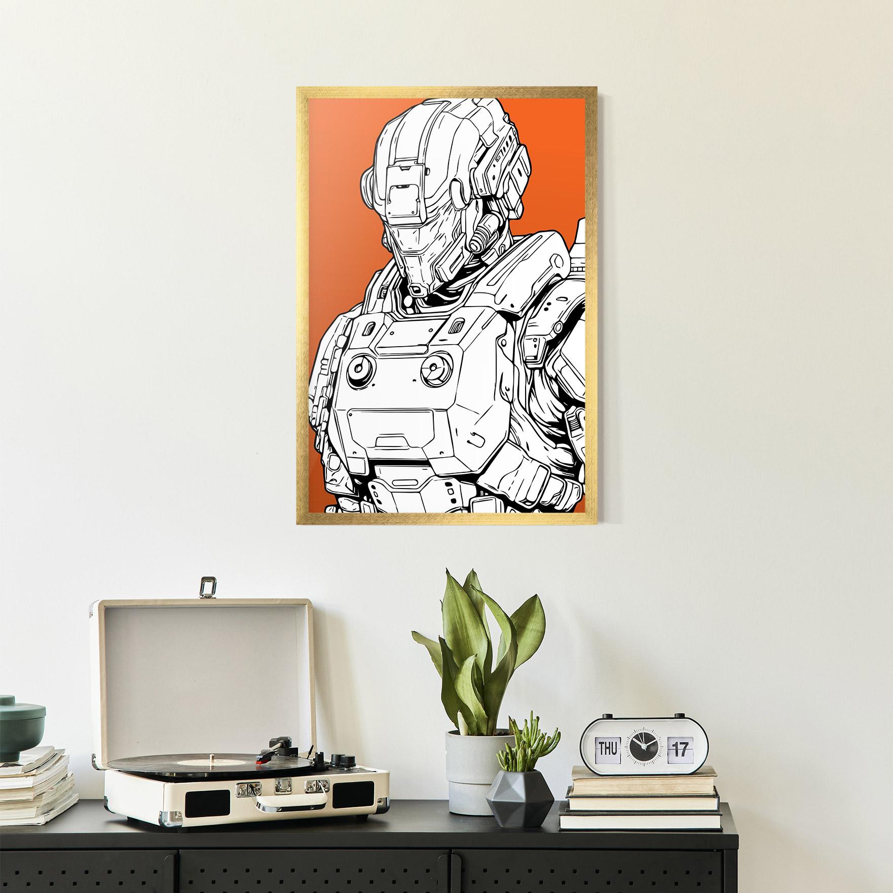 Рамкиран постер Robotech Armor mockup 2