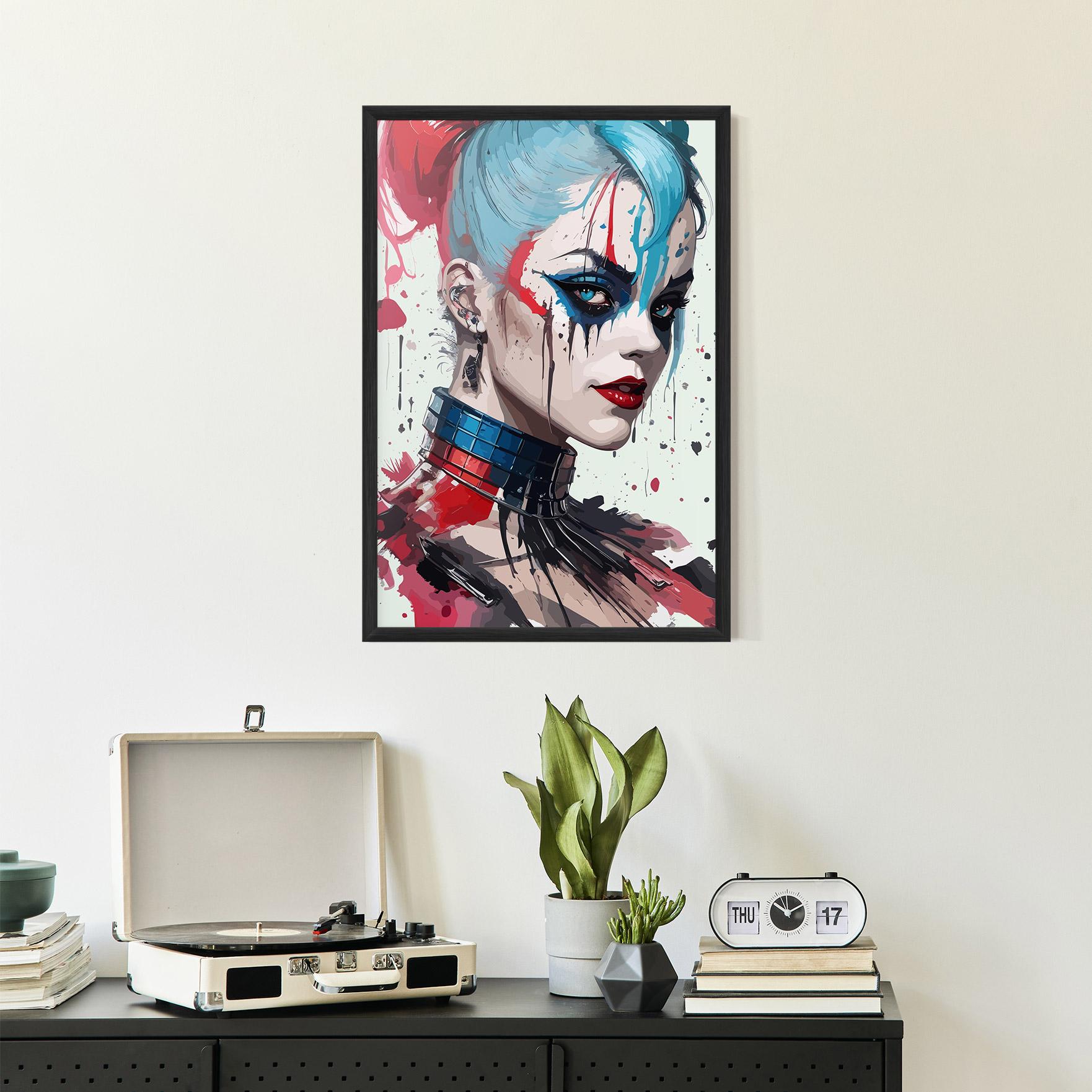 Рамкиран постер Art Harley Quin mockup 2