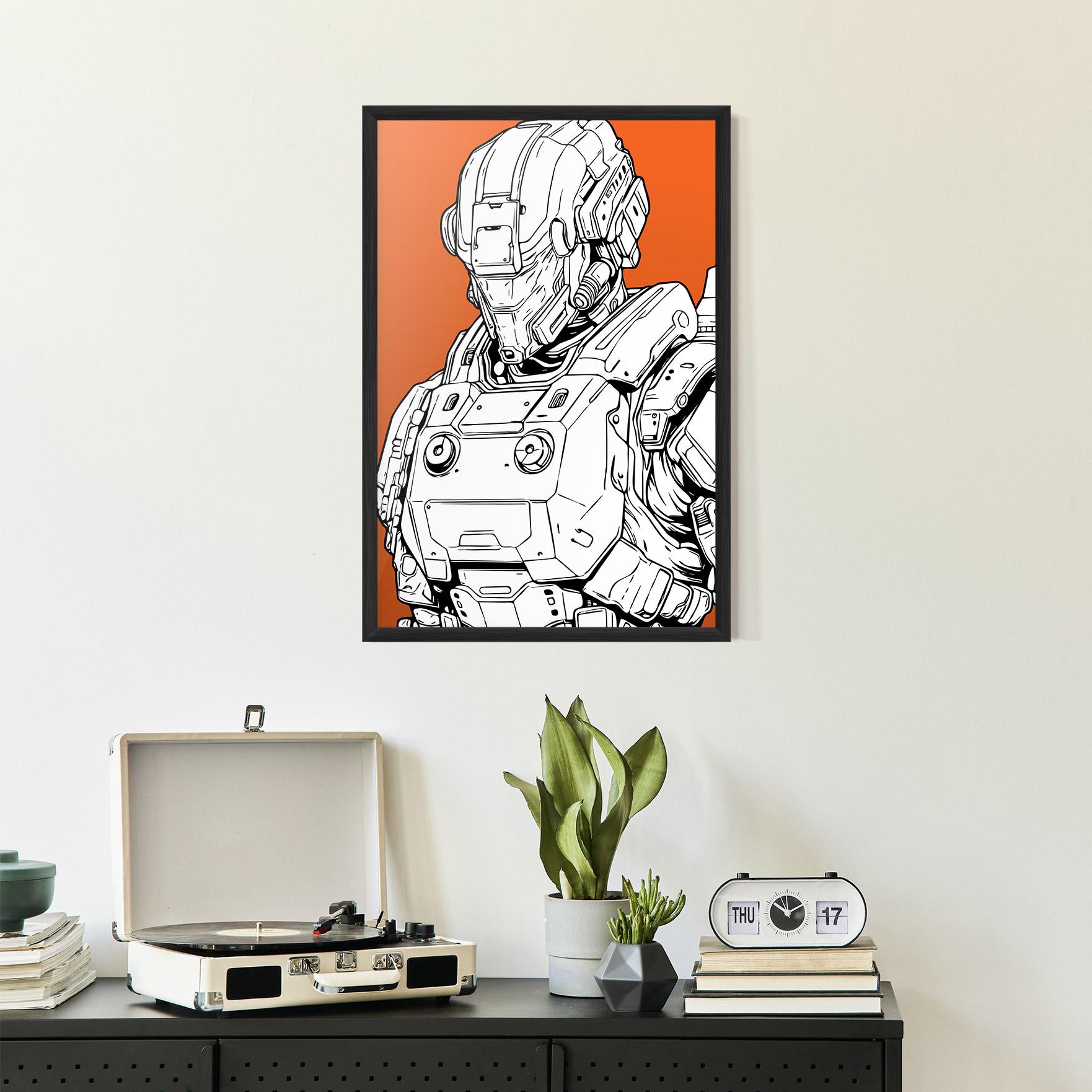 Рамкиран постер Robotech Armor mockup 2