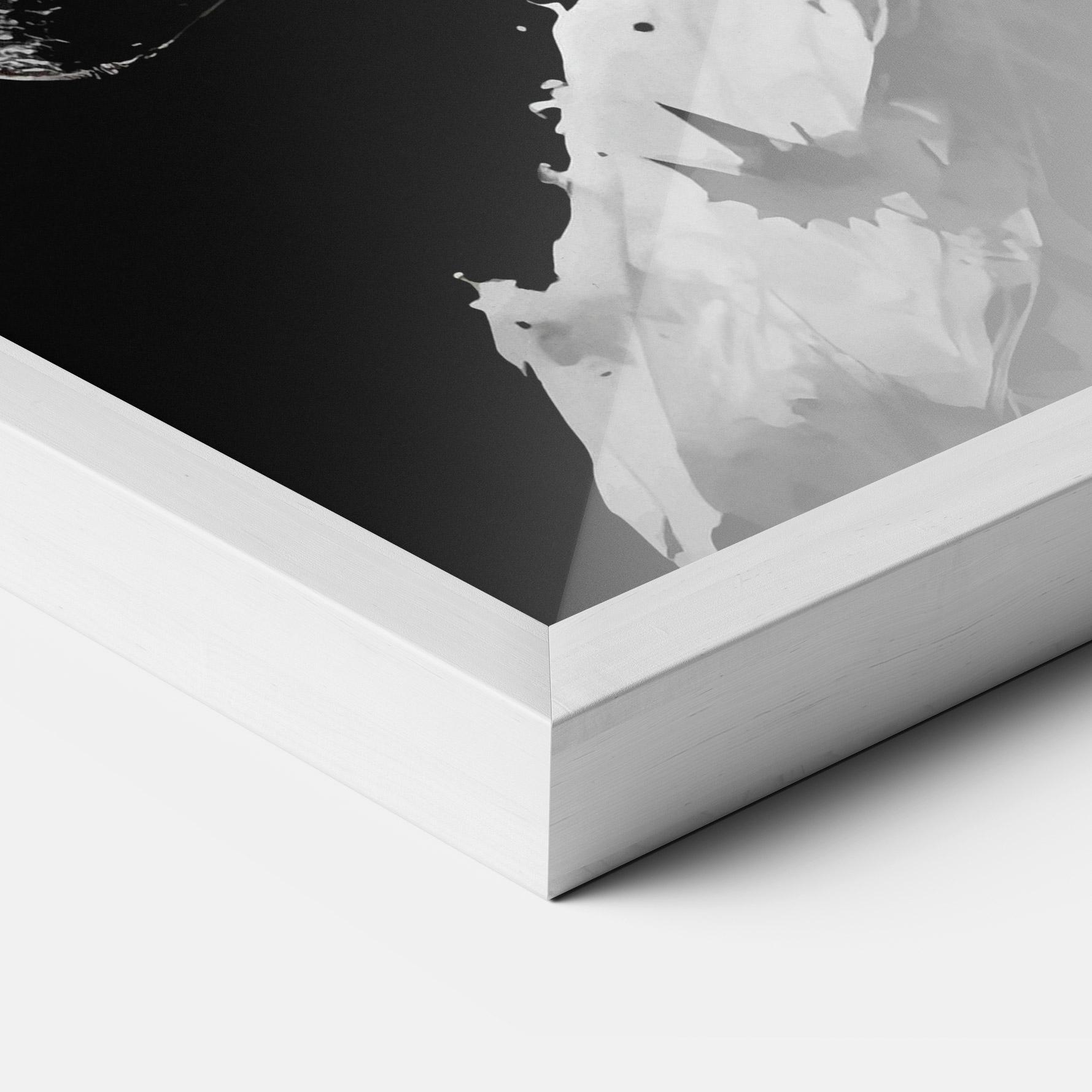 Рамкиран постер Black White Batman mockup 3