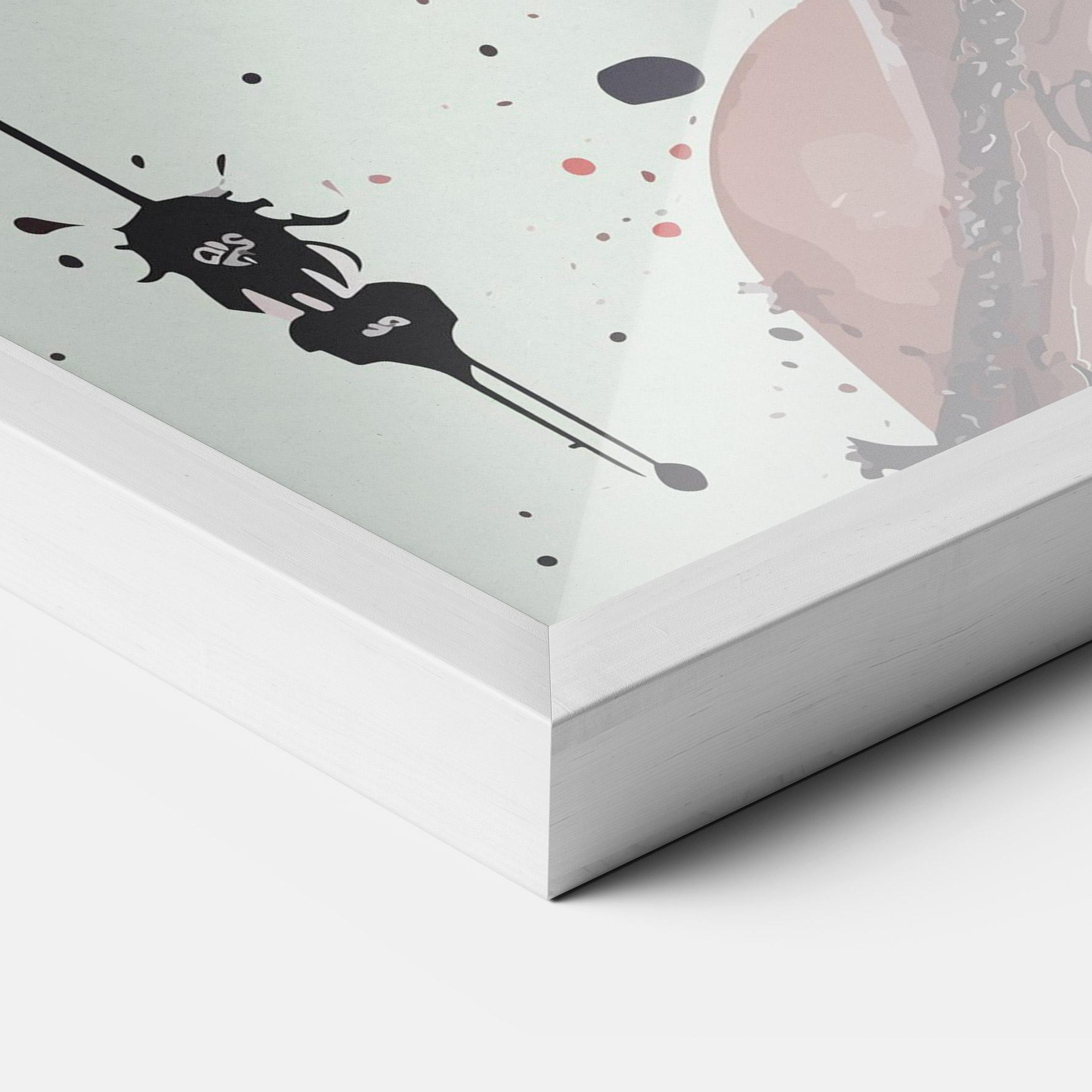 Рамкиран постер Harley Quin Art mockup 3