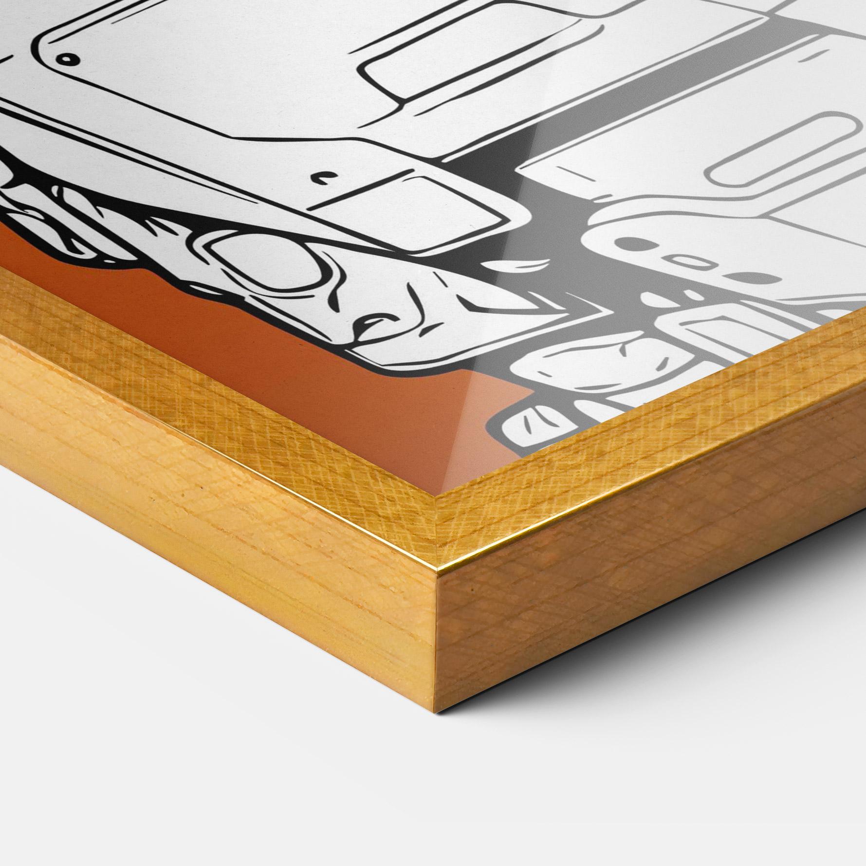 Рамкиран постер Robotech Armor mockup 3