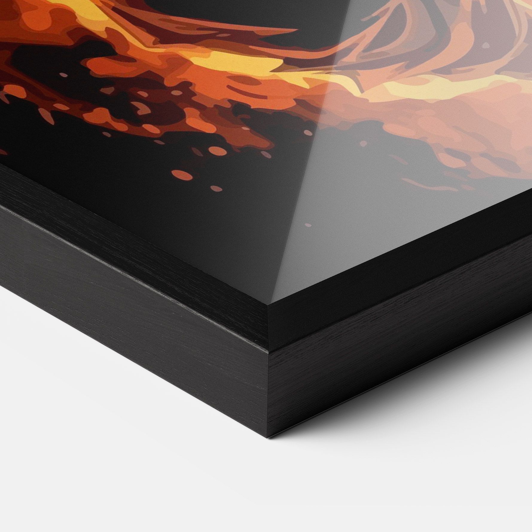 Goku On Fire mockup 3