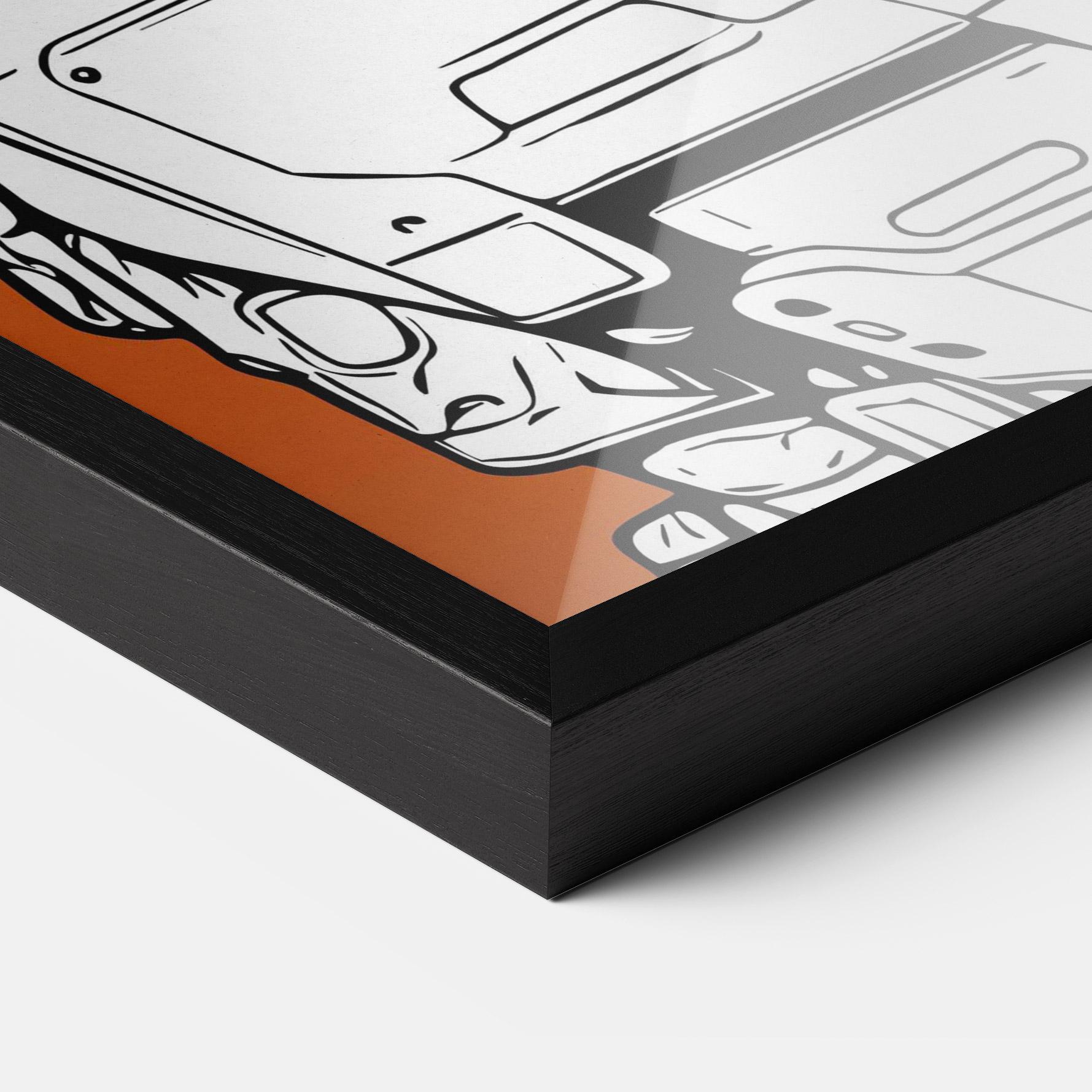 Рамкиран постер Robotech Armor mockup 3