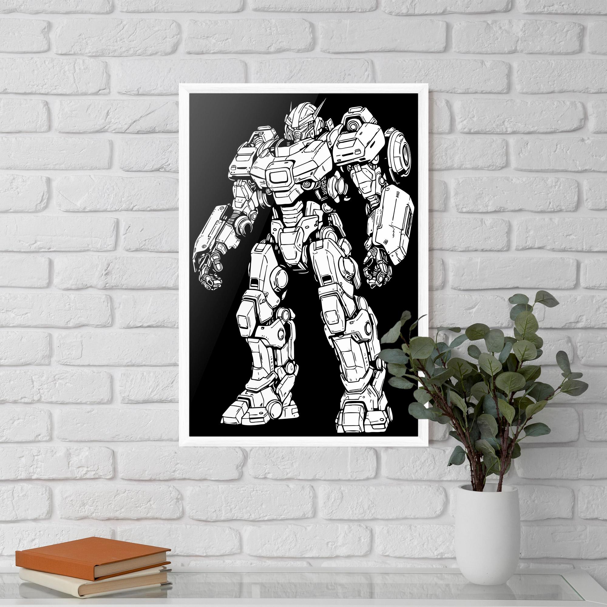 Рамкиран постер Battlefield Robot mockup 5
