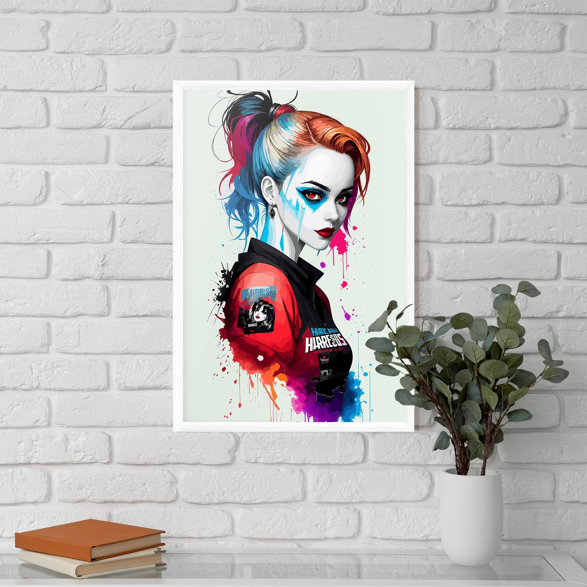 Рамкиран постер Harley Quin mockup 5