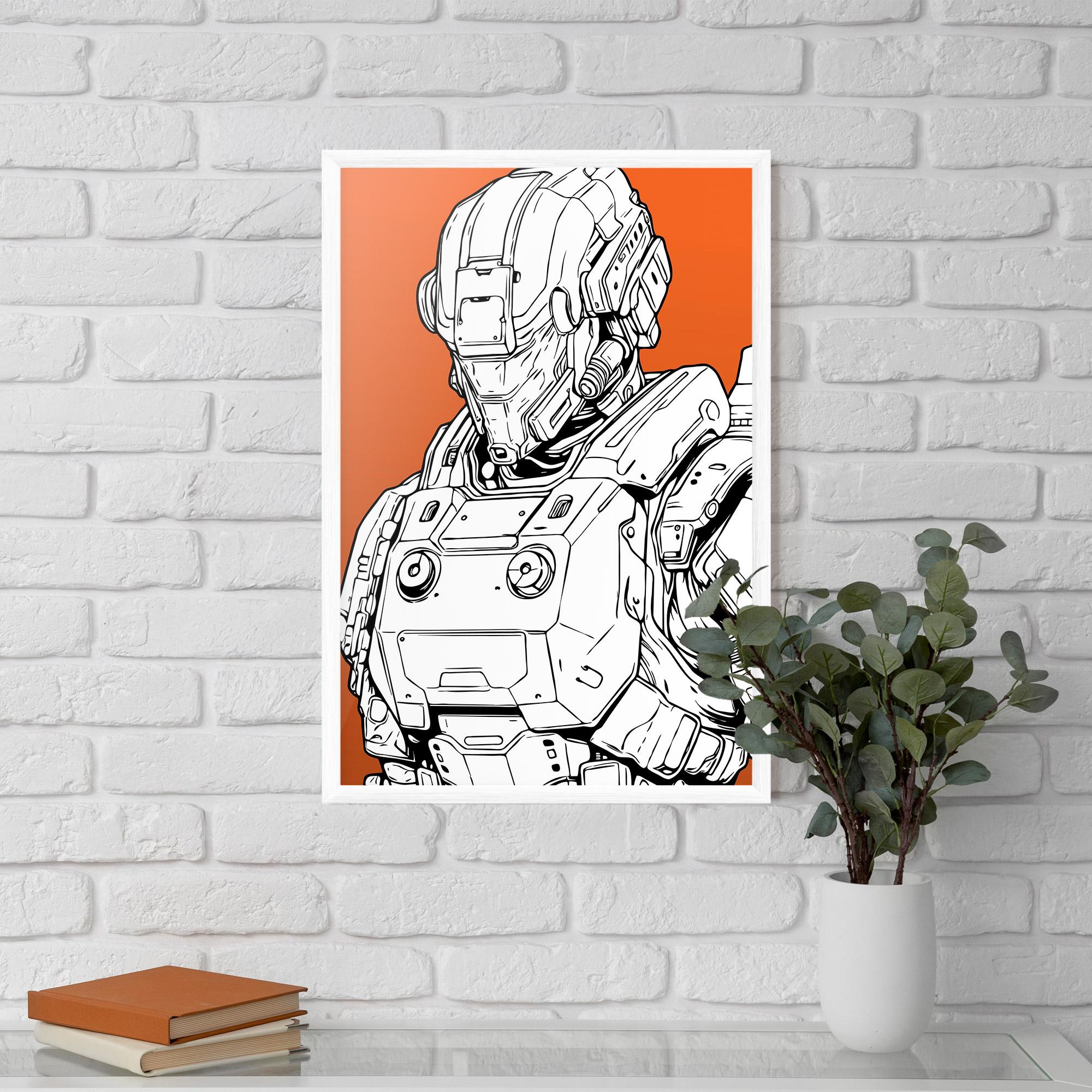 Рамкиран постер Robotech Armor mockup 5