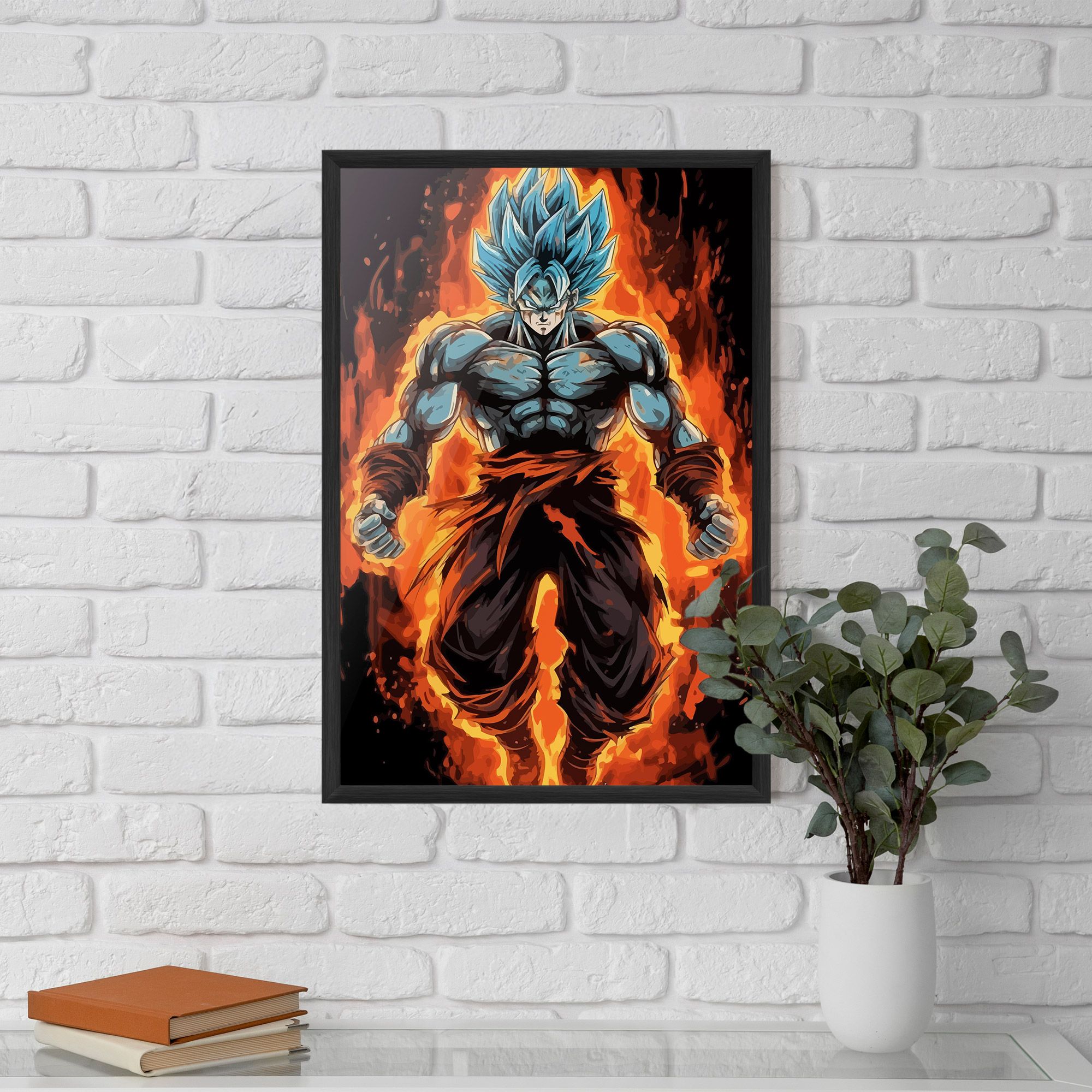 Goku On Fire mockup 5