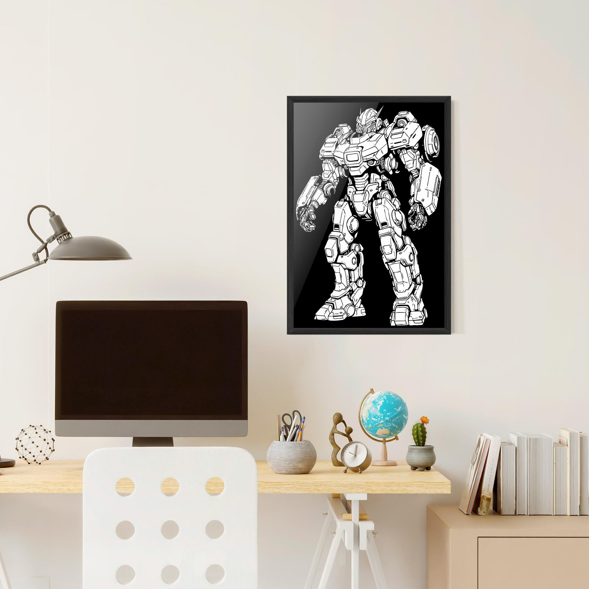 Рамкиран постер Battlefield Robot mockup 6