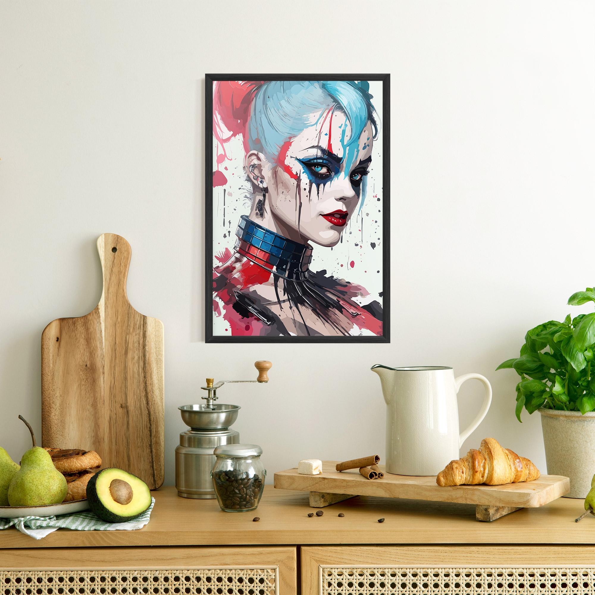 Рамкиран постер Art Harley Quin mockup 8