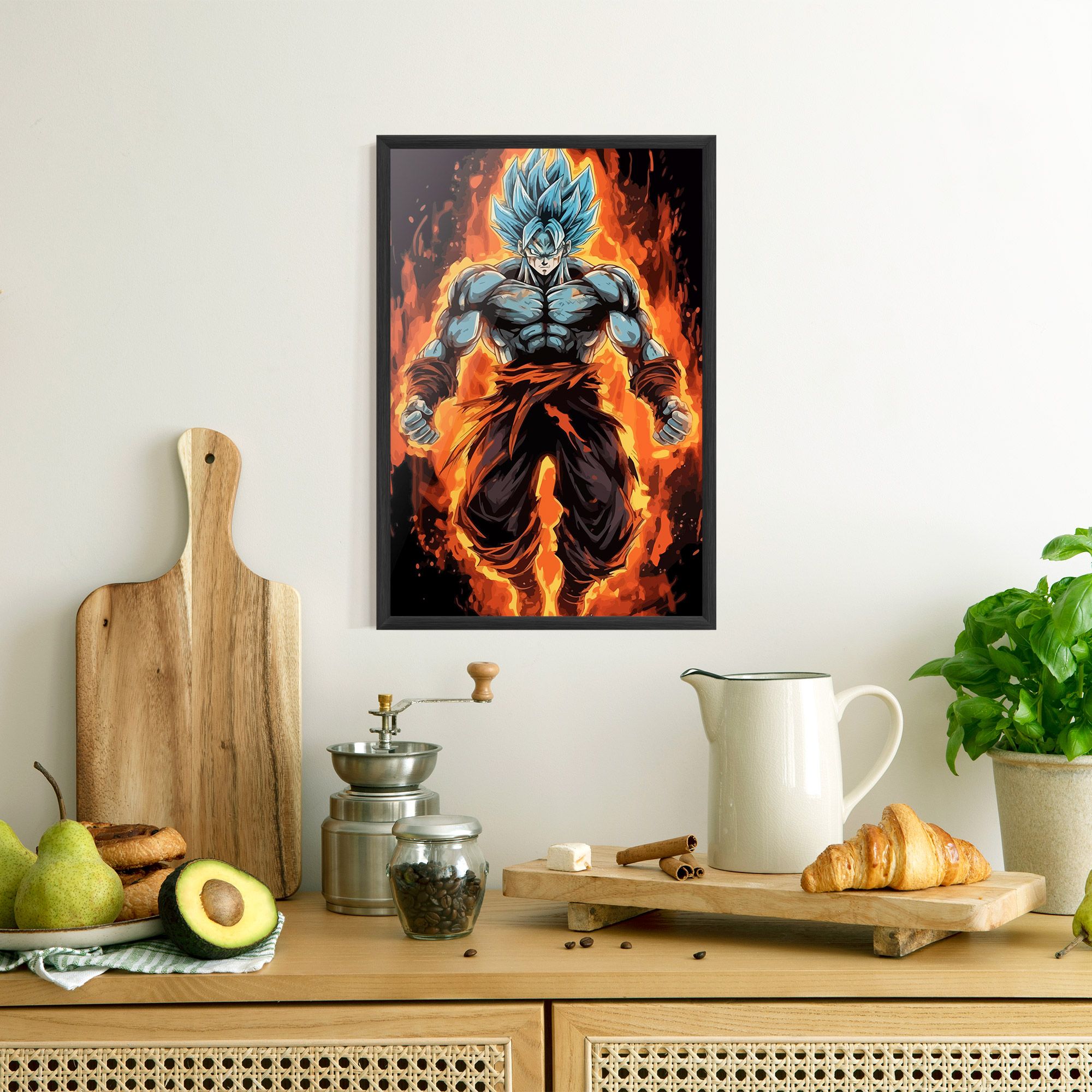 Goku On Fire mockup 8