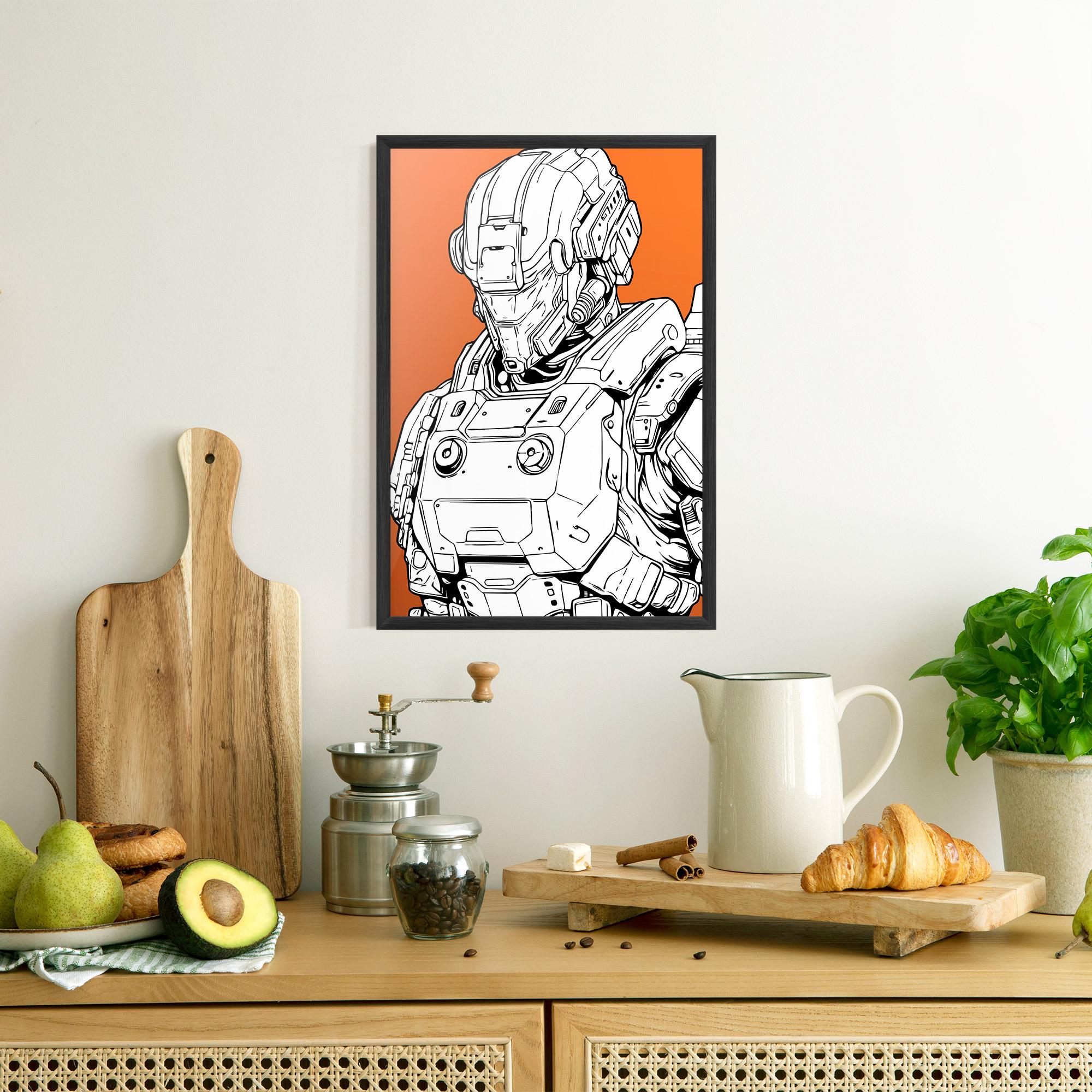 Рамкиран постер Robotech Armor mockup 8