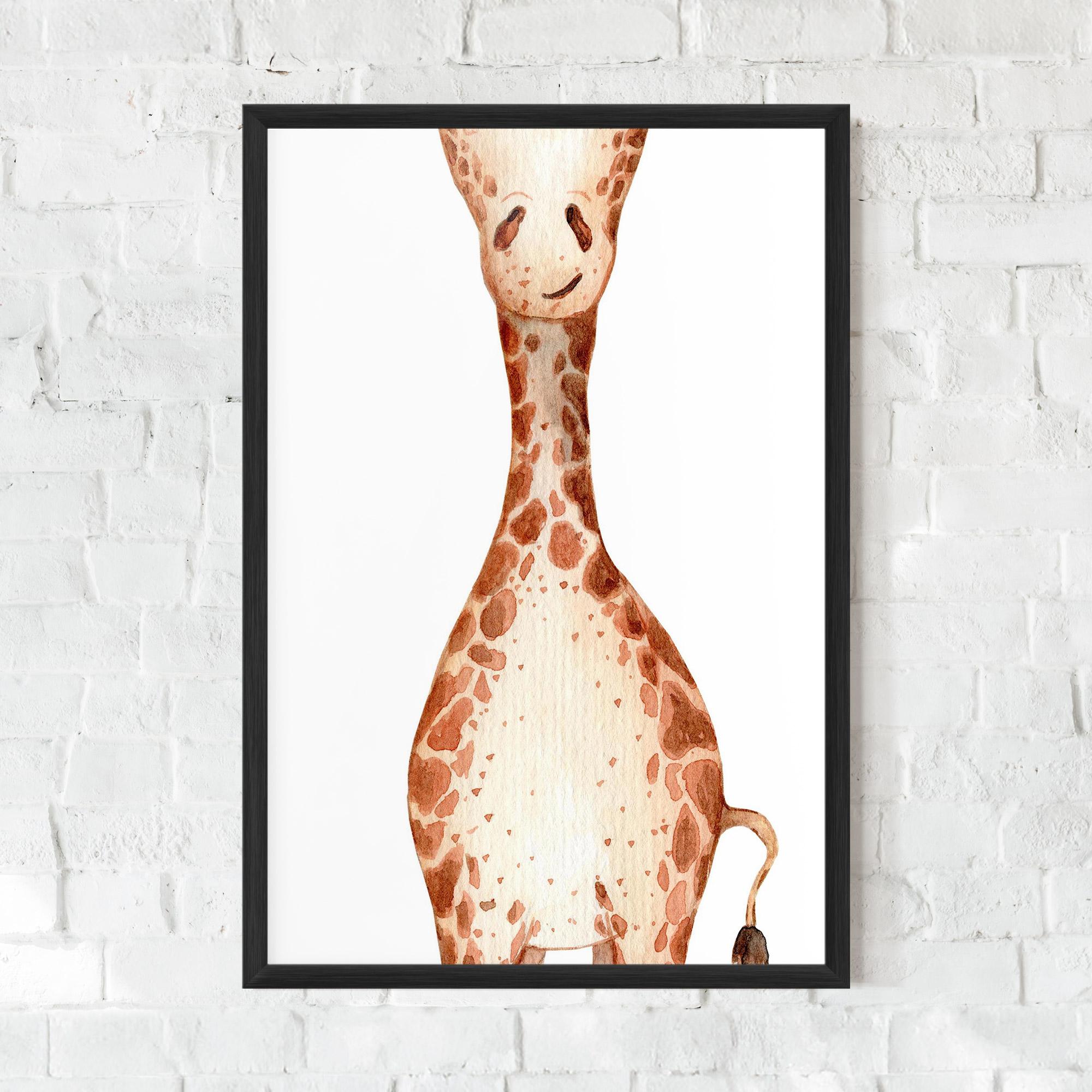 Рамкиран постер Girafa Calma mockup 0