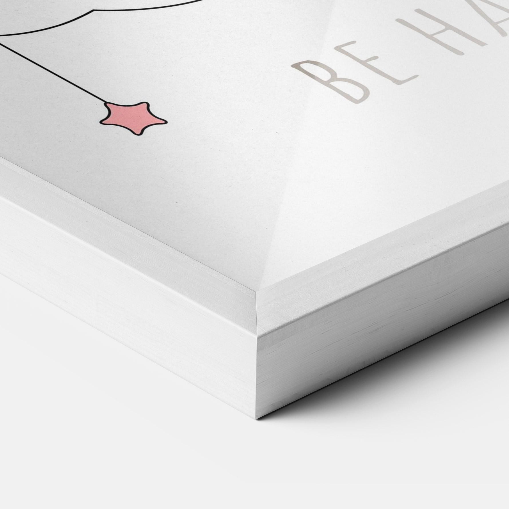 Рамкиран постер Be Happy Day mockup 3