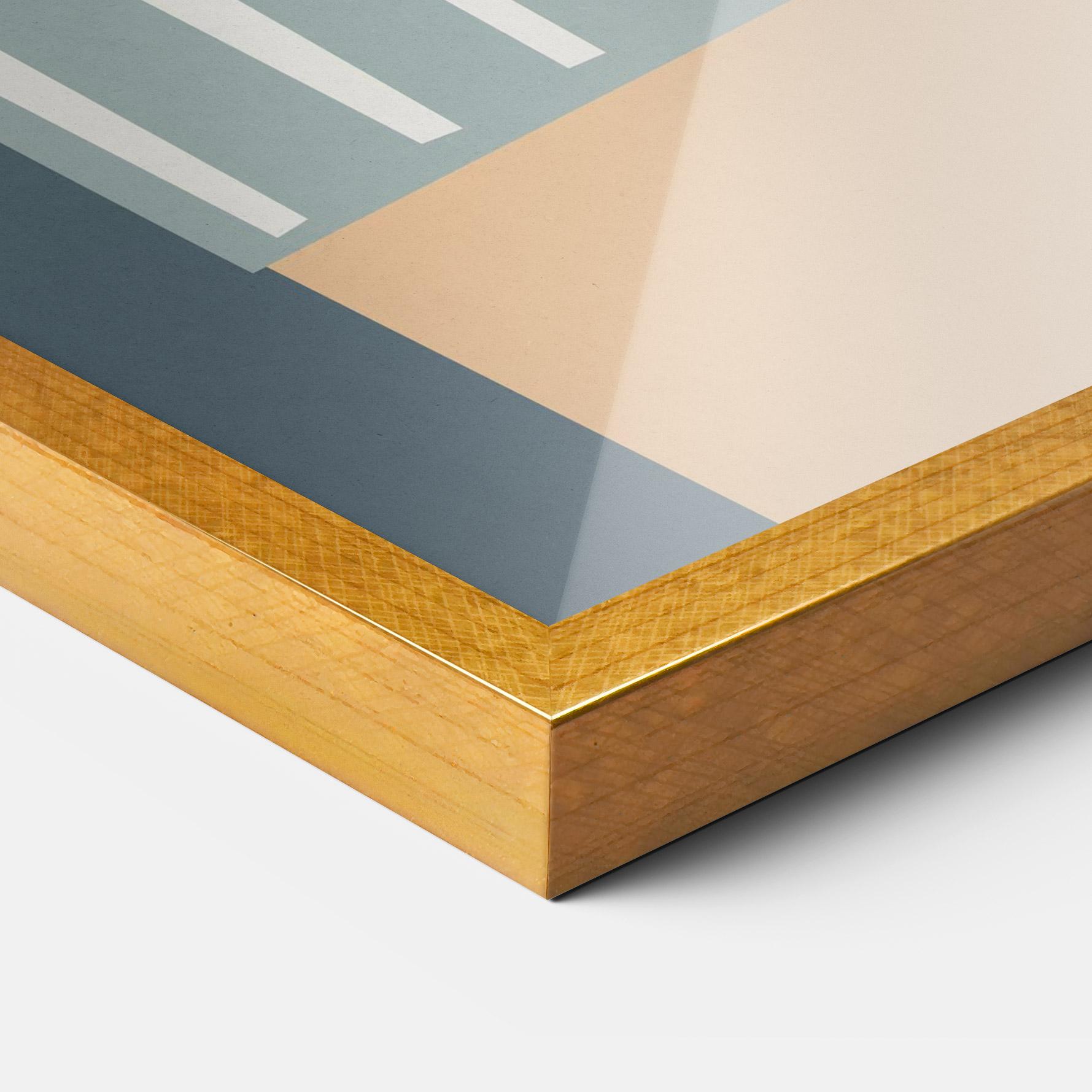 Рамкиран постер Cute White Tiger mockup 3