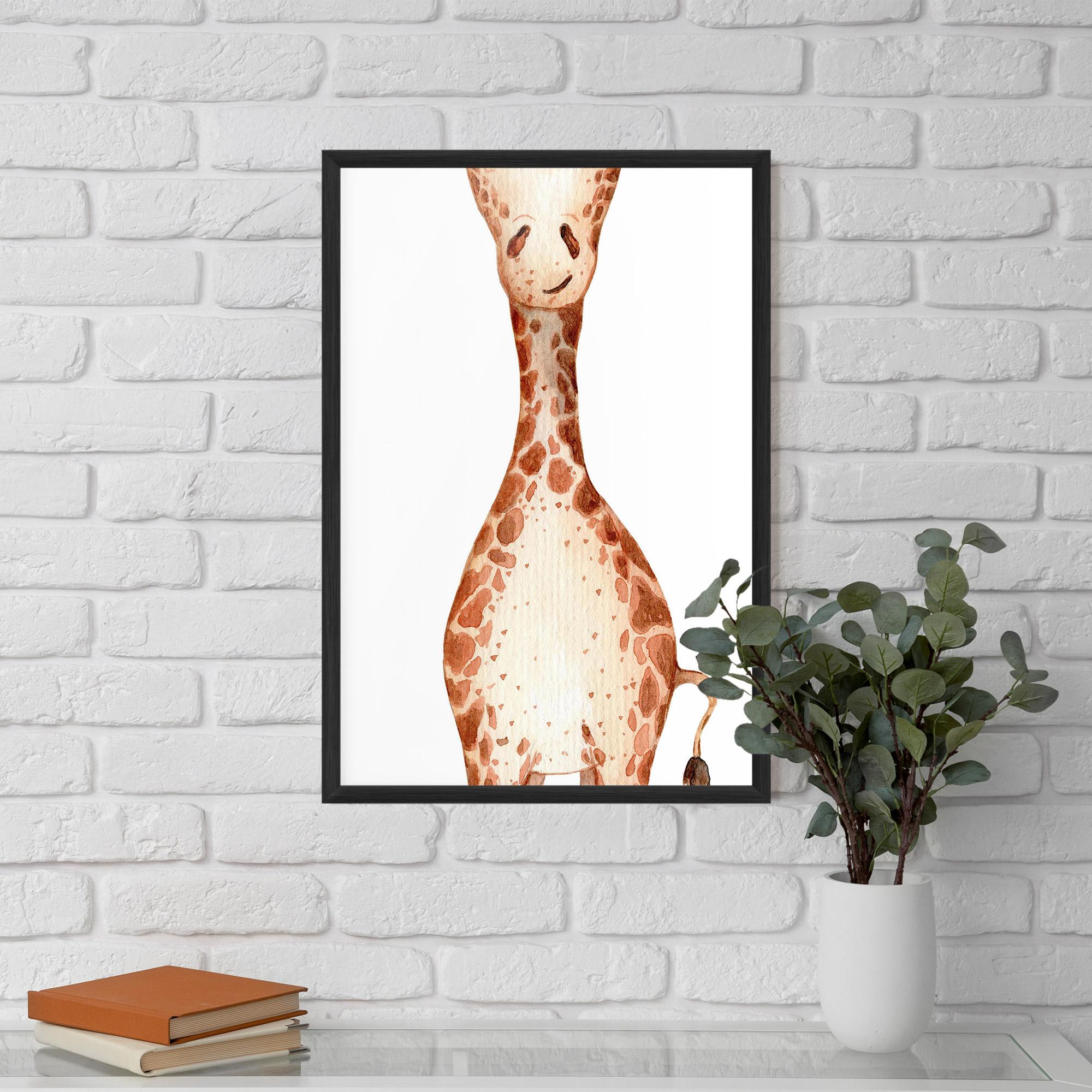 Рамкиран постер Girafa Calma mockup 5