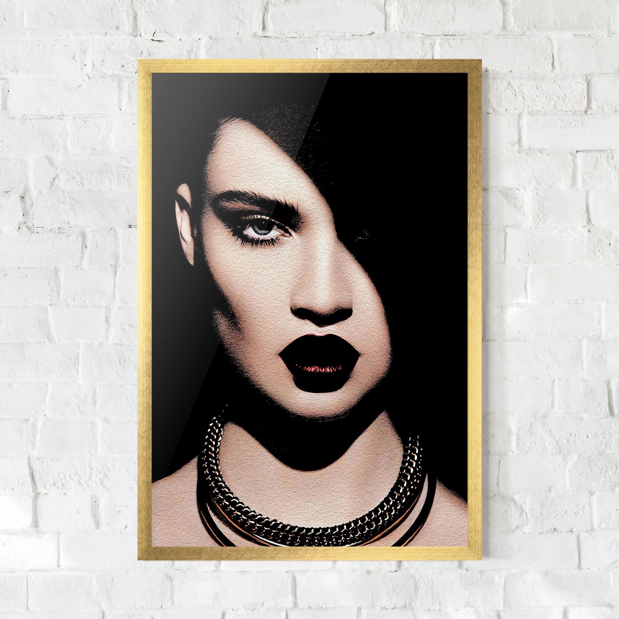 Gold Necklace mockup 0