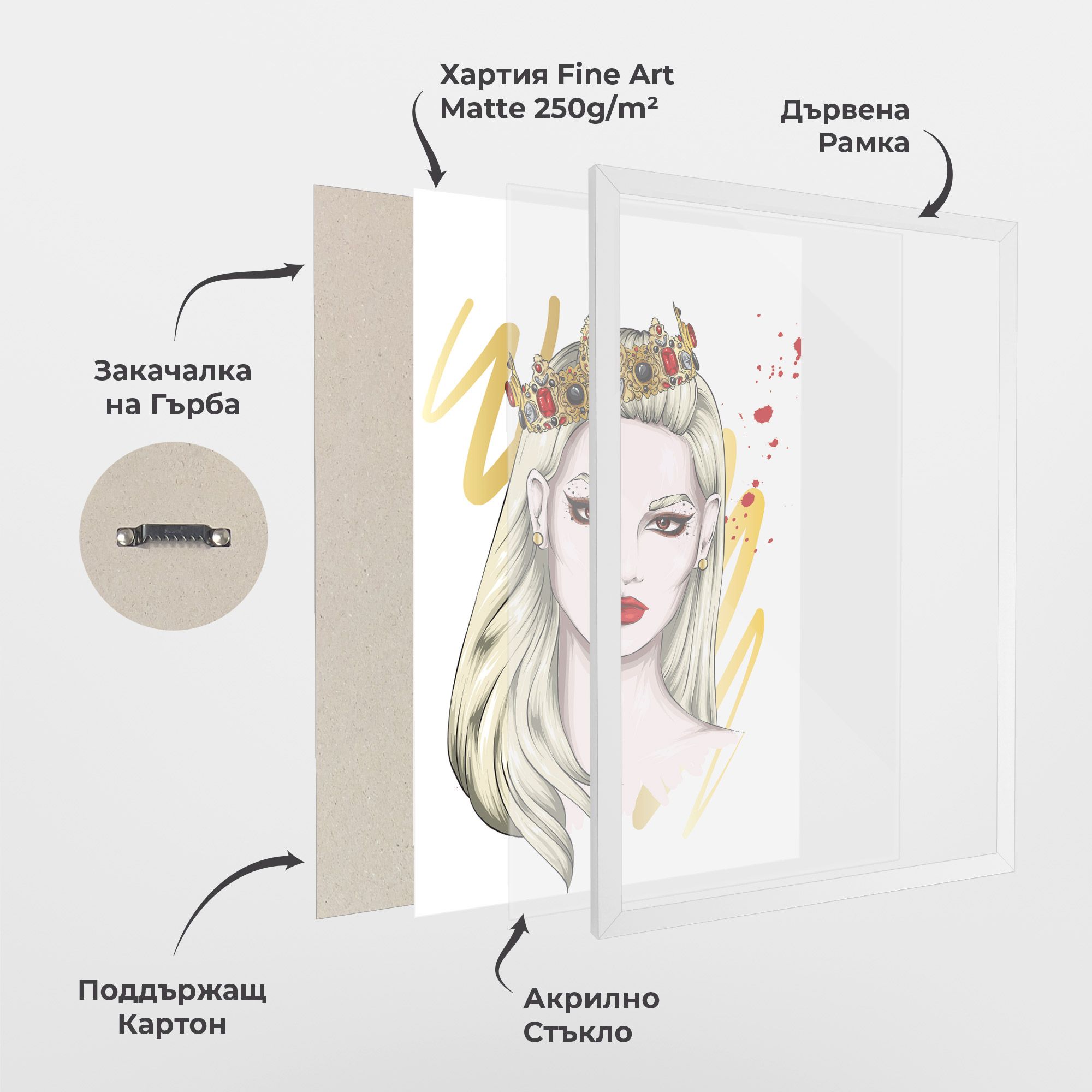 Gold Crown Woman mockup 1