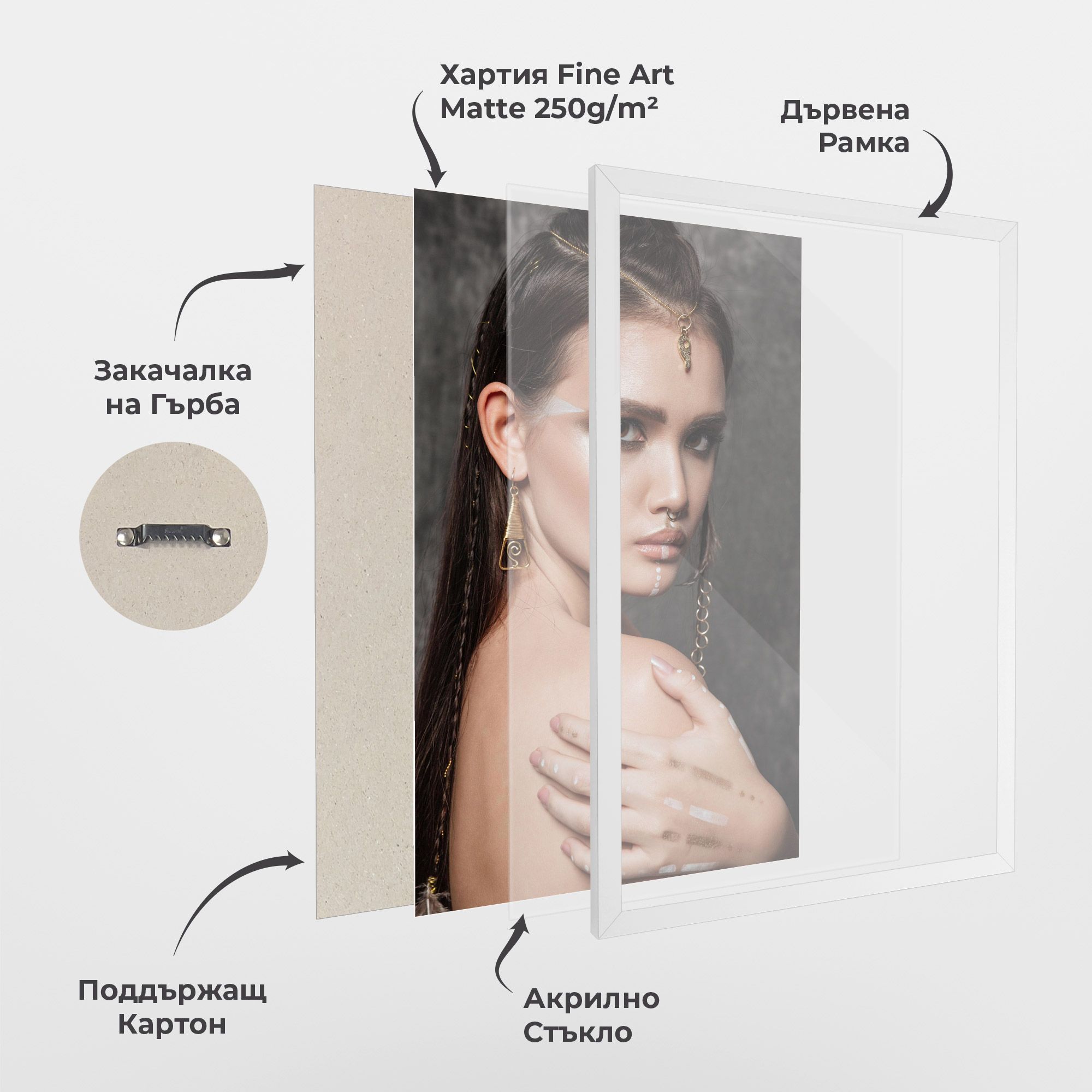 Gold Triangle Earring mockup 1