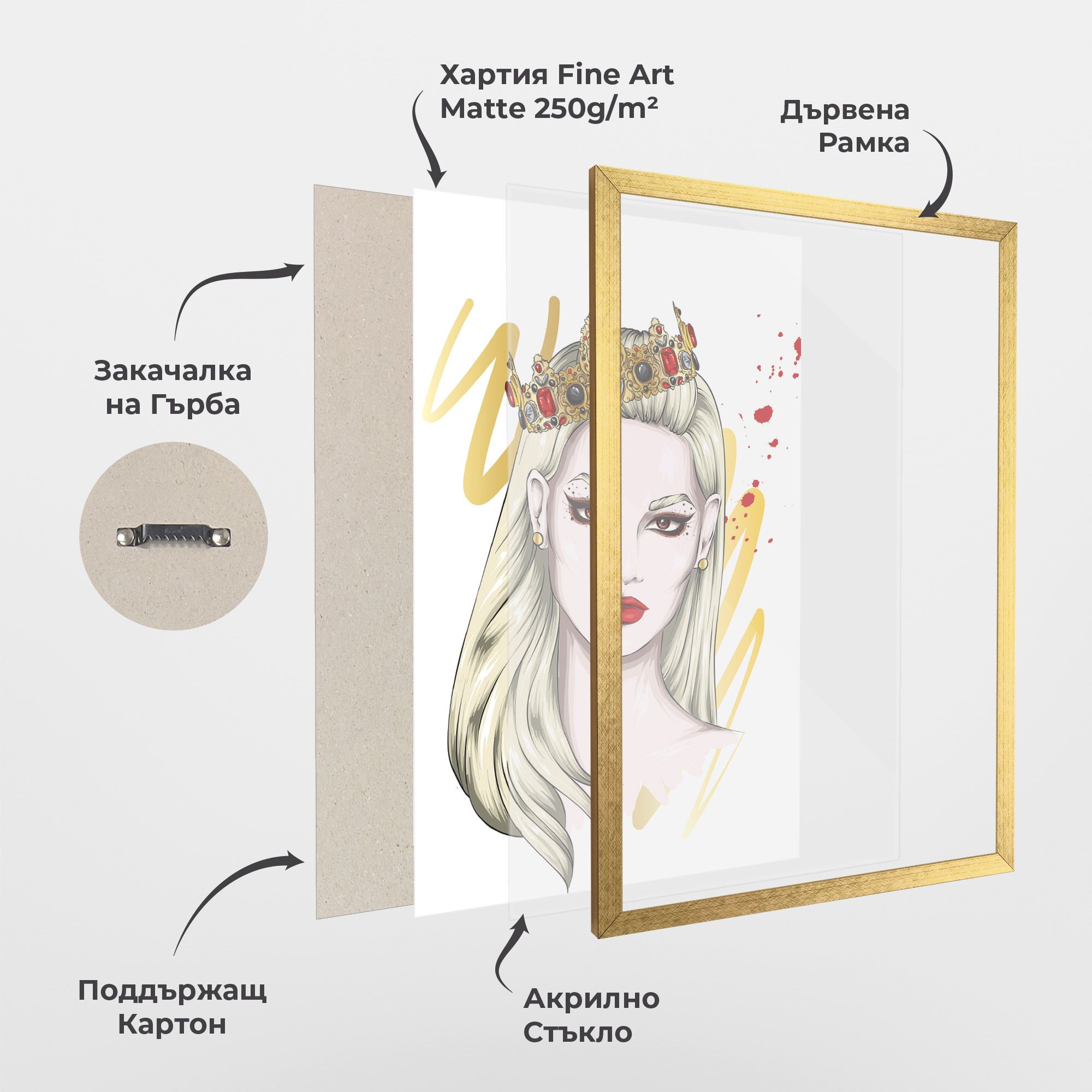 Gold Crown Woman mockup 1