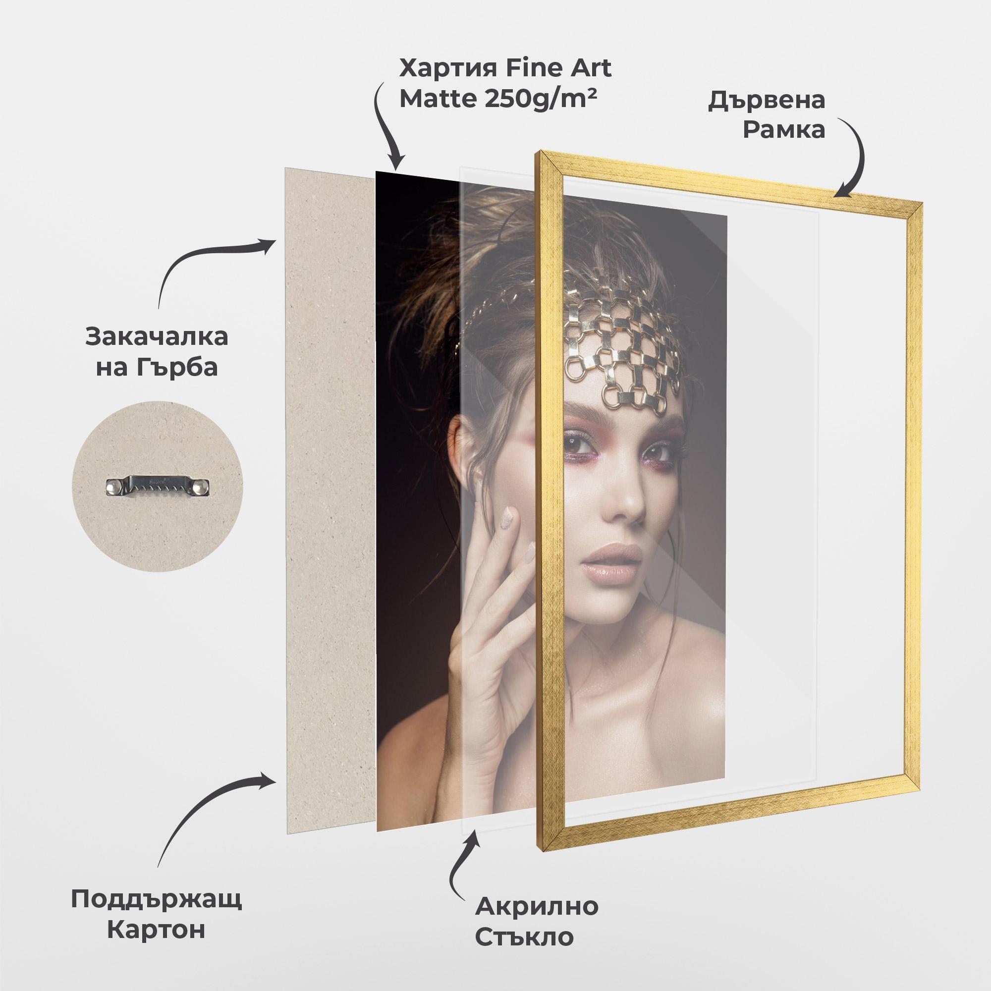 Рамкиран постер Head Accessory mockup 1