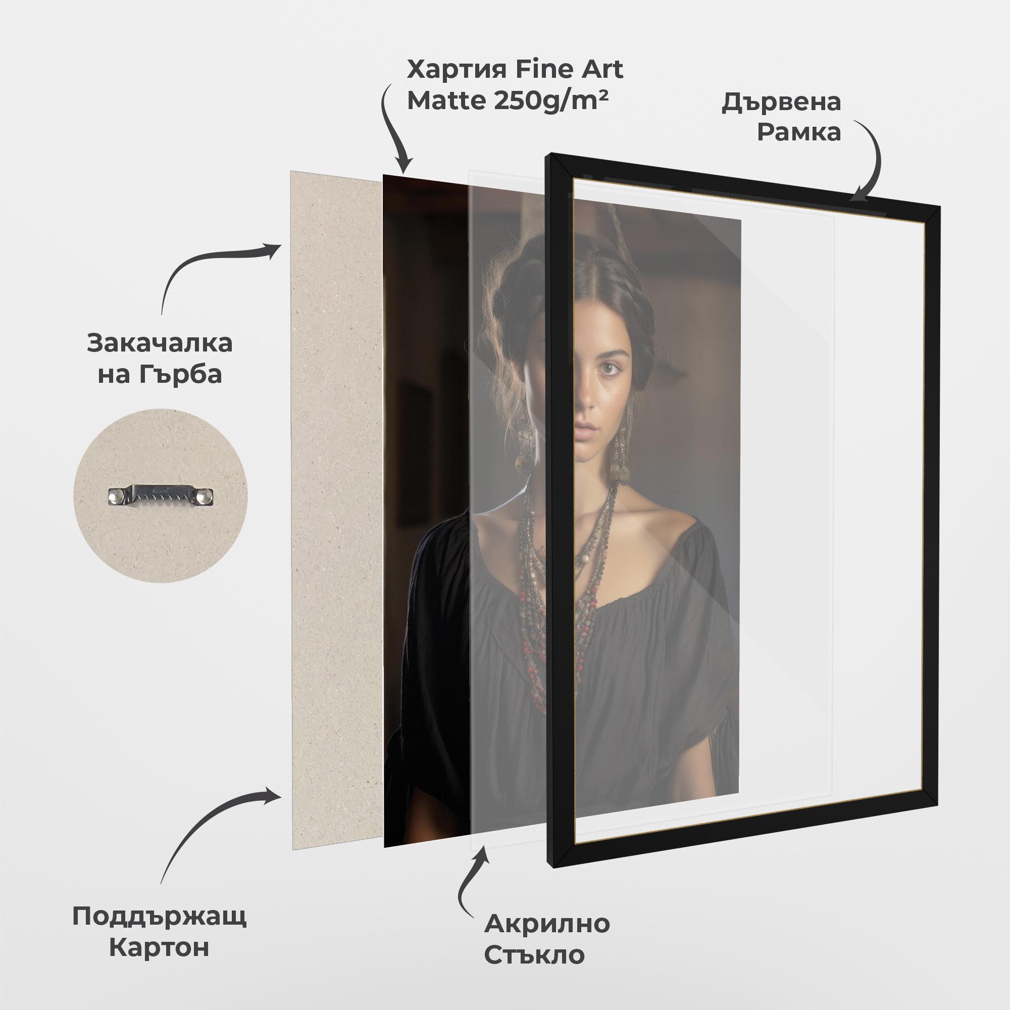 Рамкиран постер Handmade Jewelry mockup 1