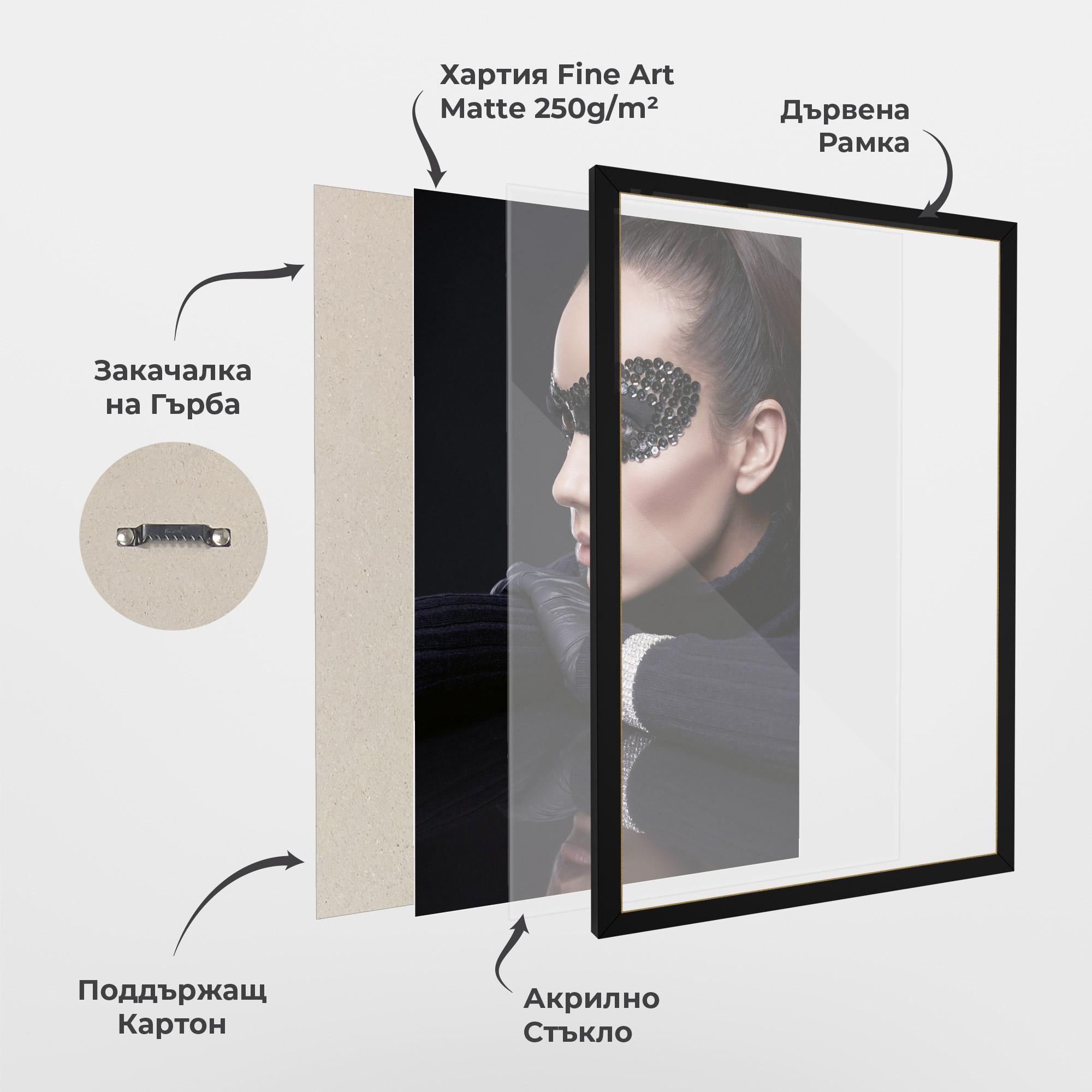 Рамкиран постер Mirrored Bracelet mockup 1