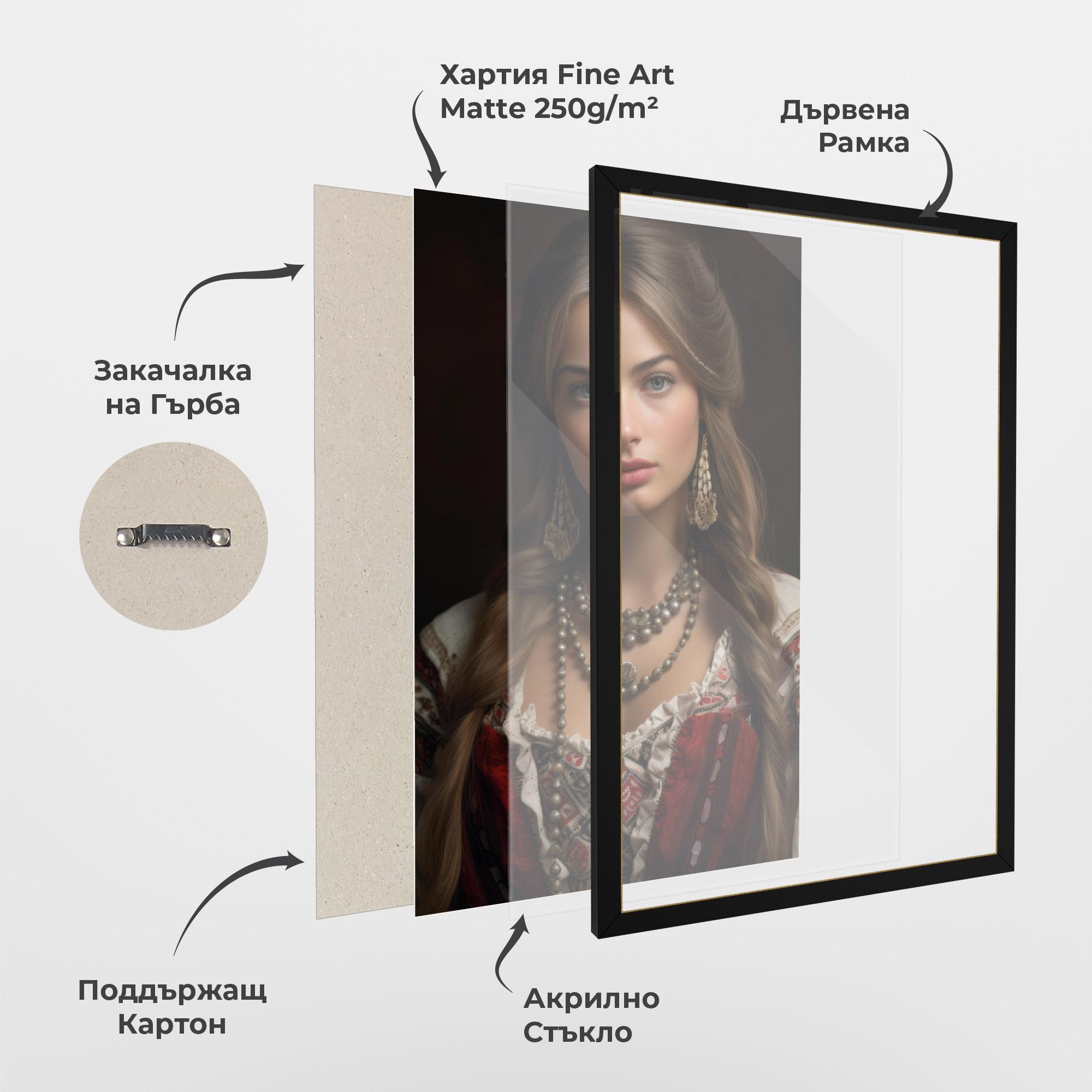 Рамкиран постер Traditional Necklace mockup 1