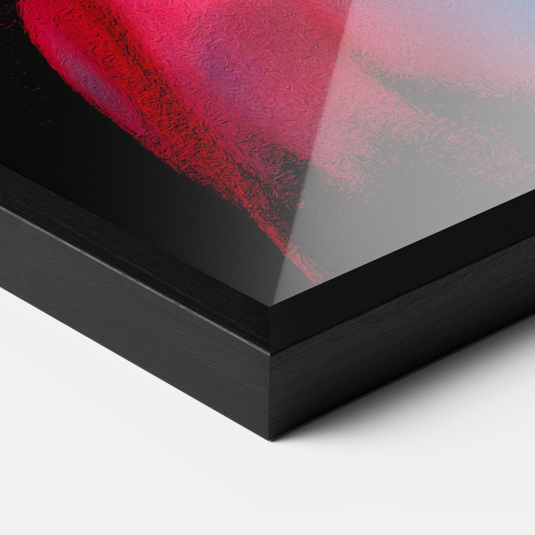 Рамкиран постер Red Blue Earrings mockup 3