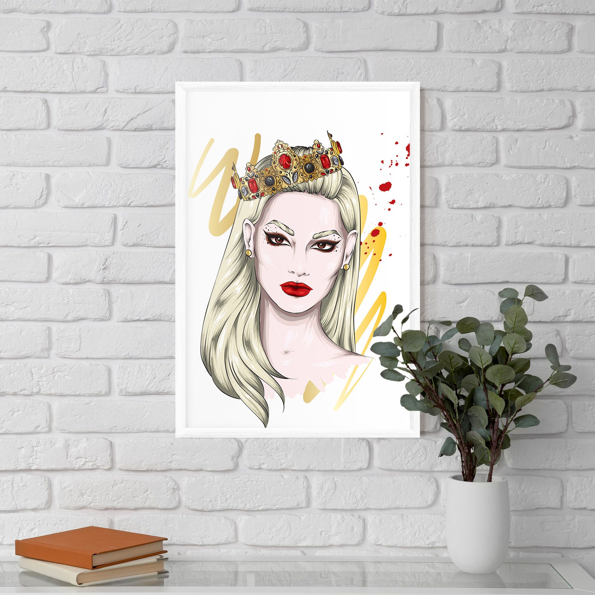 Gold Crown Woman mockup 5