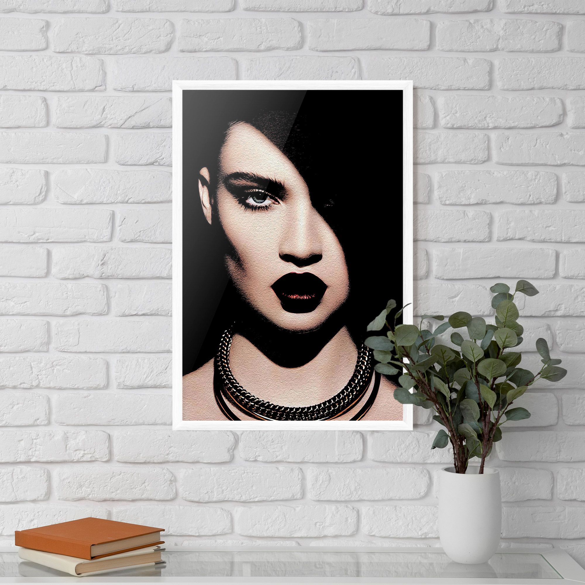 Gold Necklace mockup 5