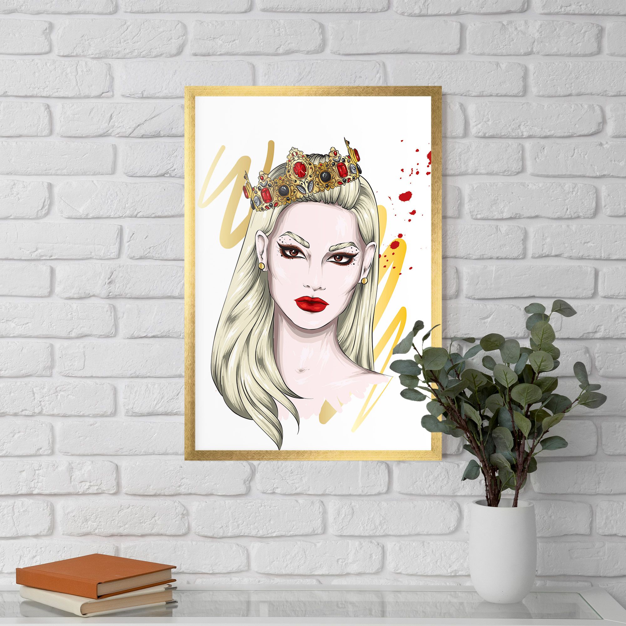 Gold Crown Woman mockup 5