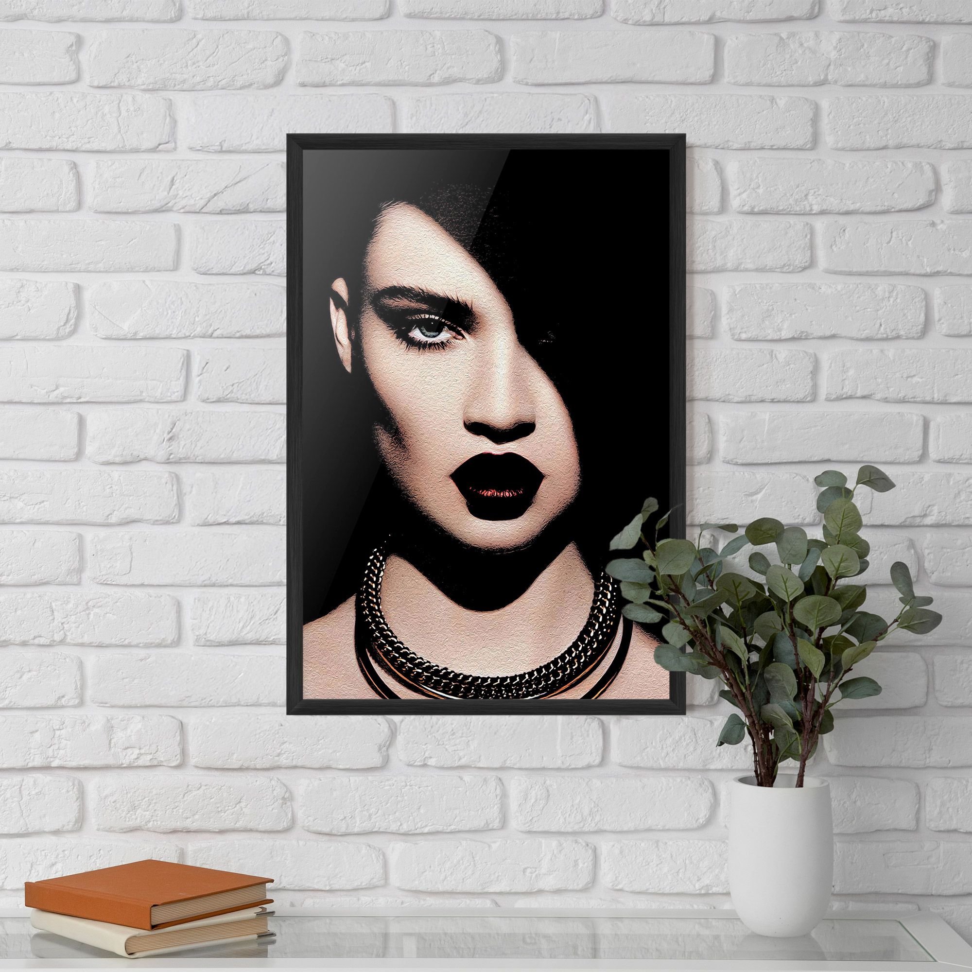 Gold Necklace mockup 5