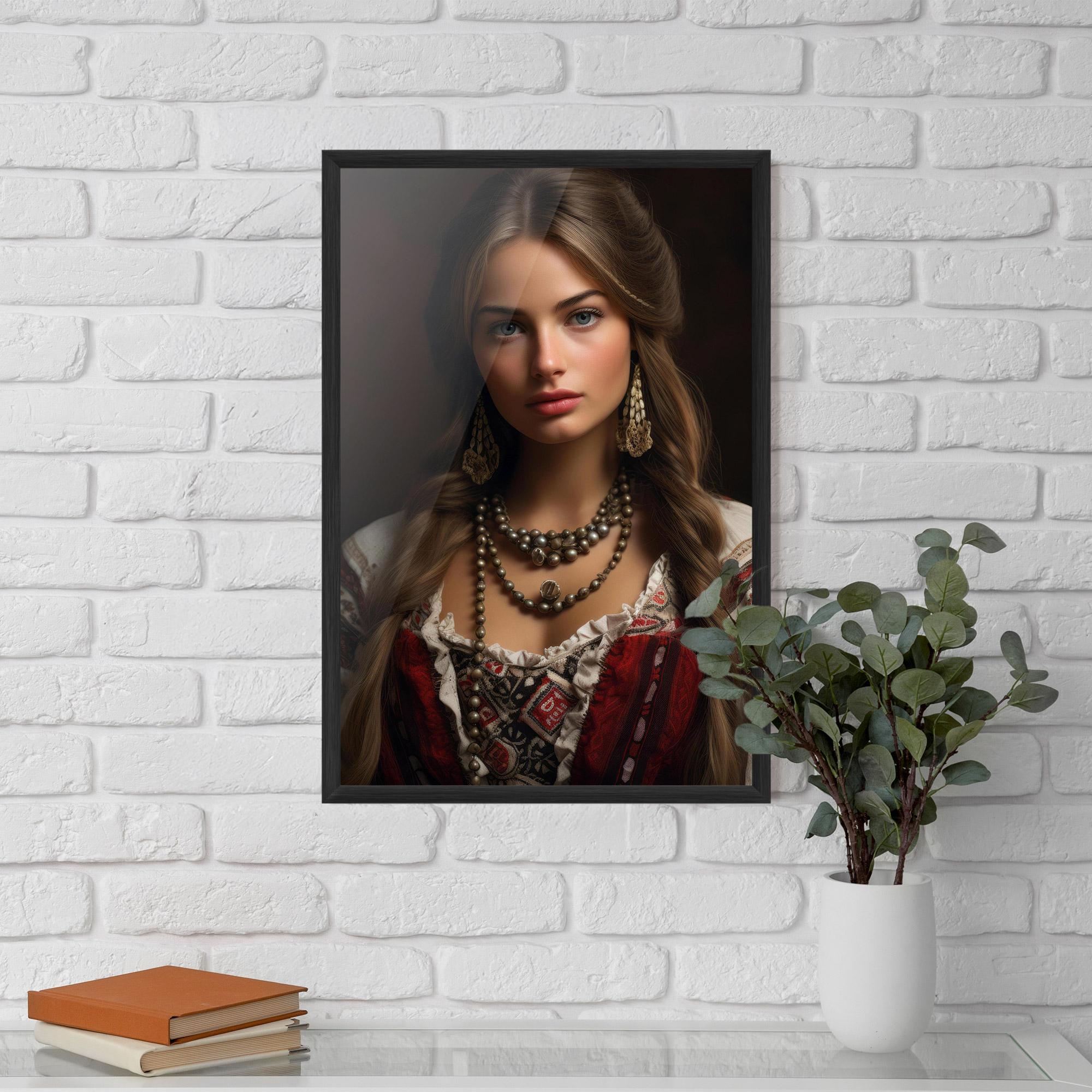 Рамкиран постер Traditional Necklace mockup 5