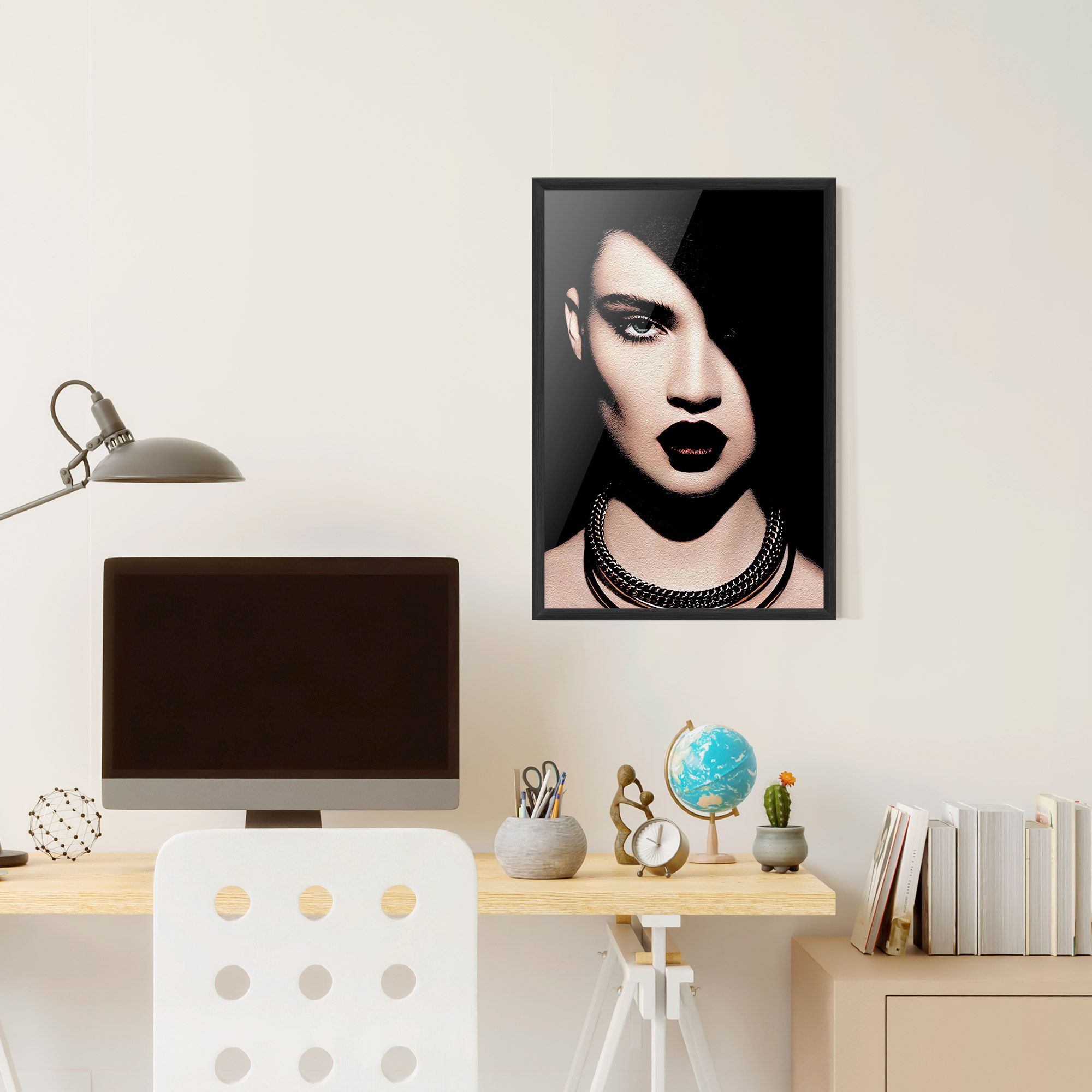 Gold Necklace mockup 6