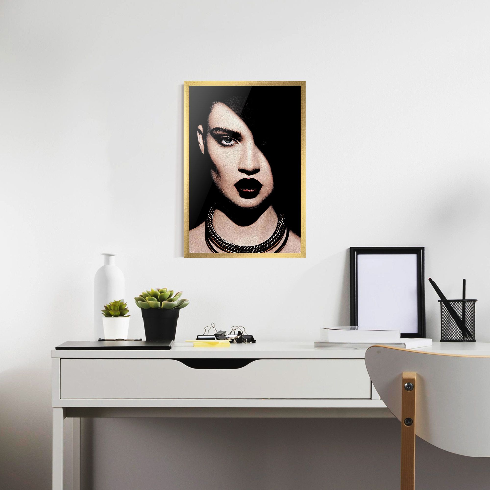 Gold Necklace mockup 7