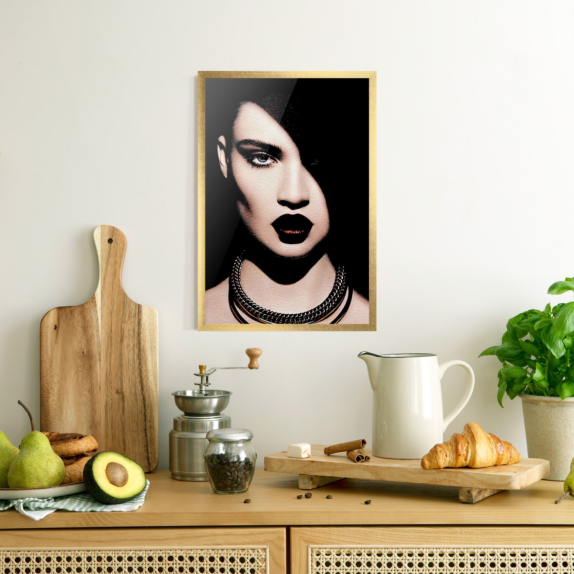 Gold Necklace mockup 8