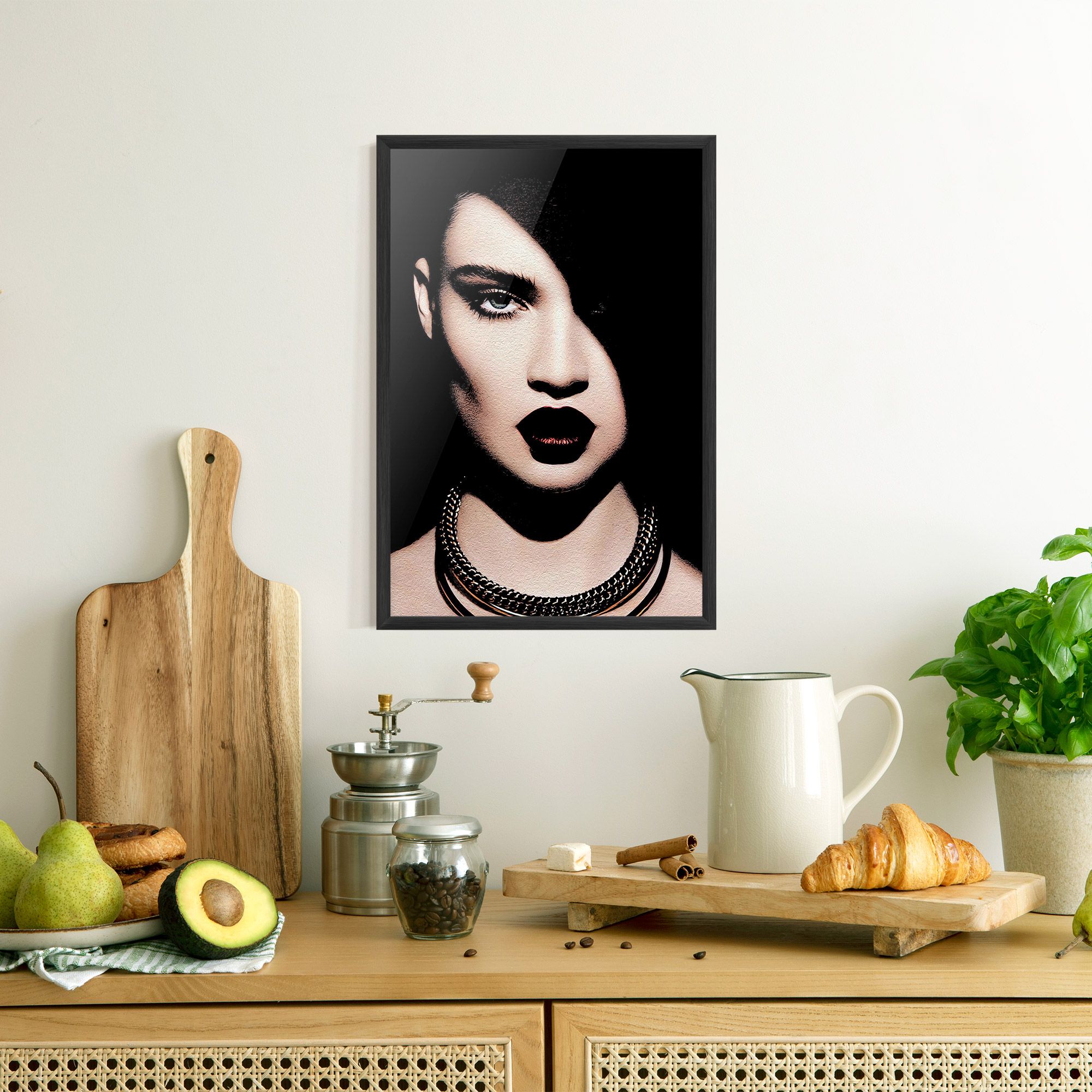 Gold Necklace mockup 8