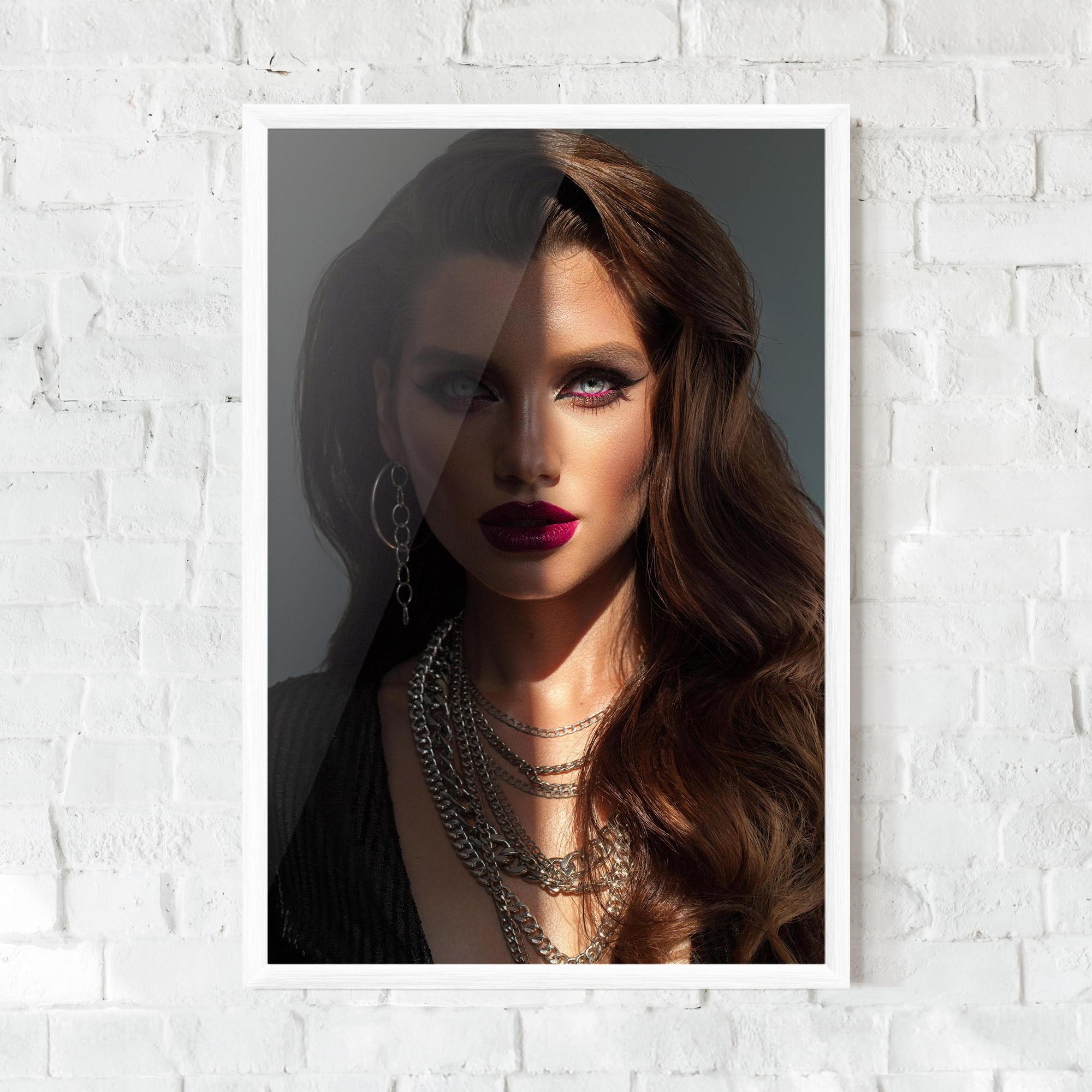 Рамкиран постер Model Makeup mockup 0