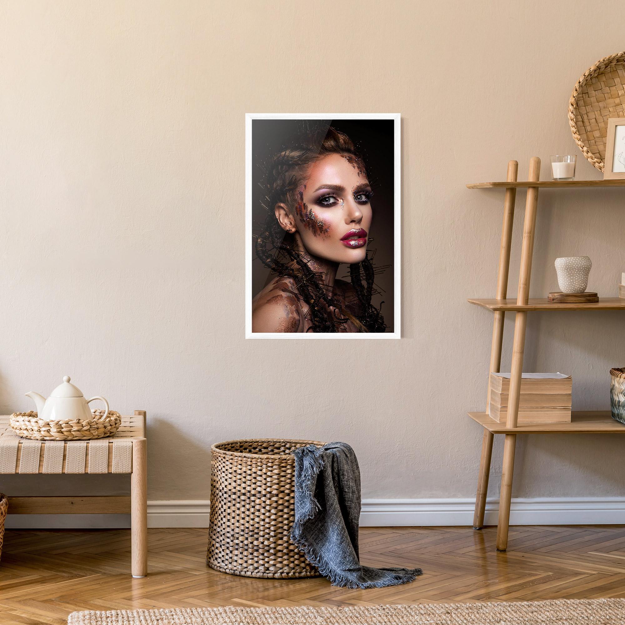 Рамкиран постер Purple Eyelashes mockup 9