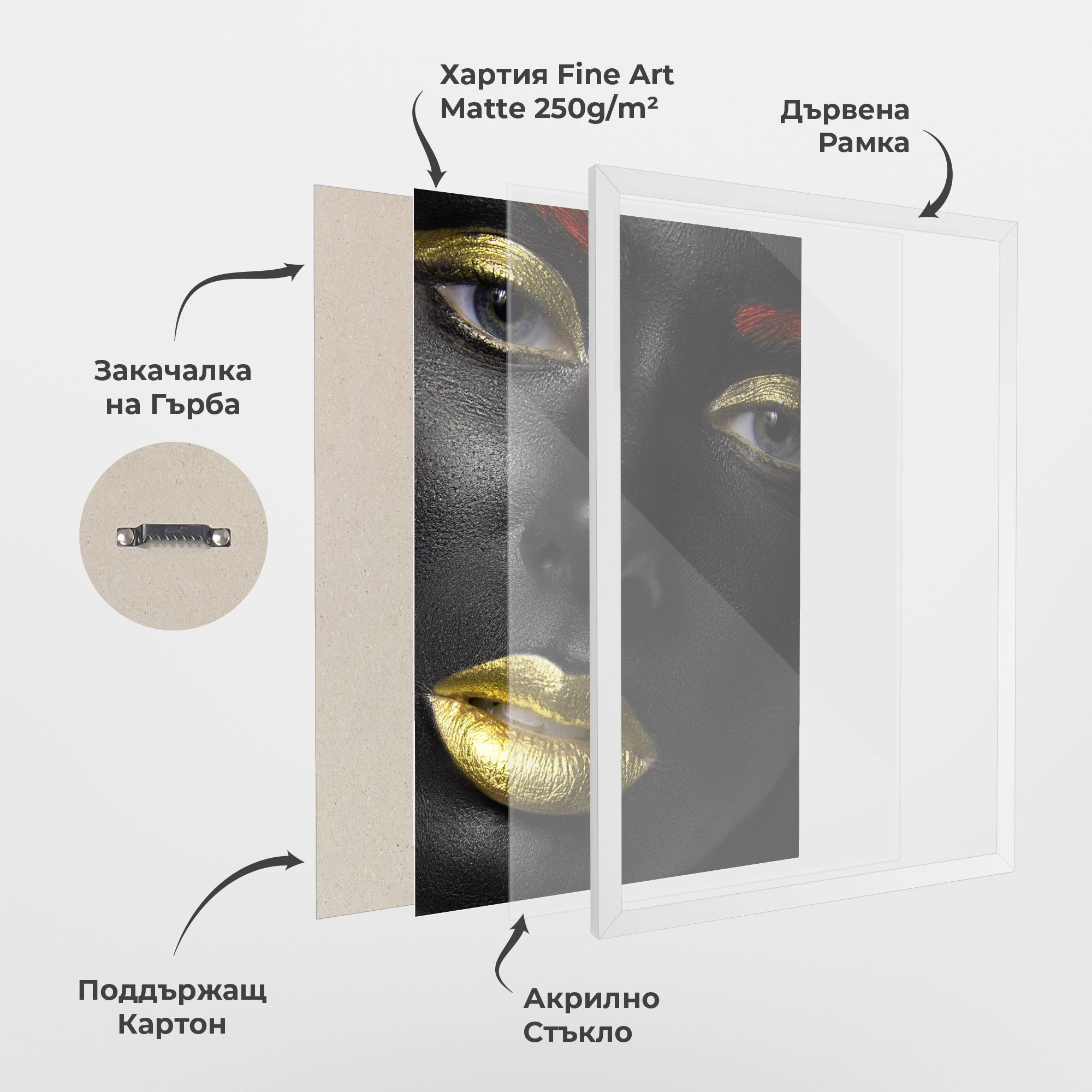 Gold Make Up And Lips mockup 1