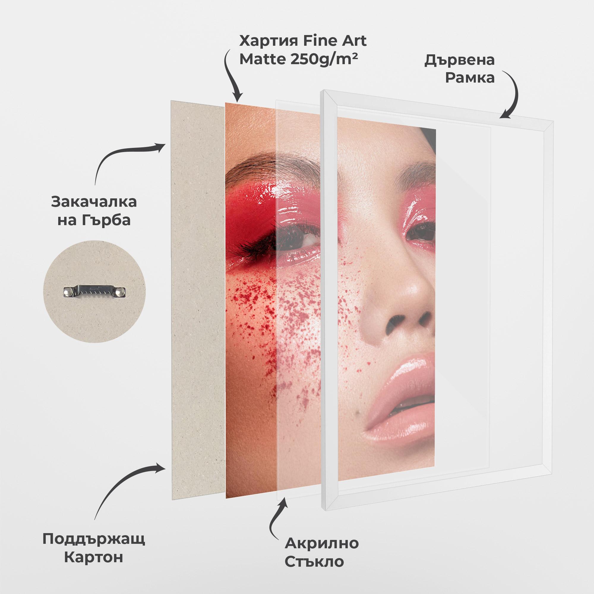 Рамкиран постер Pretty Asian Makeup mockup 1