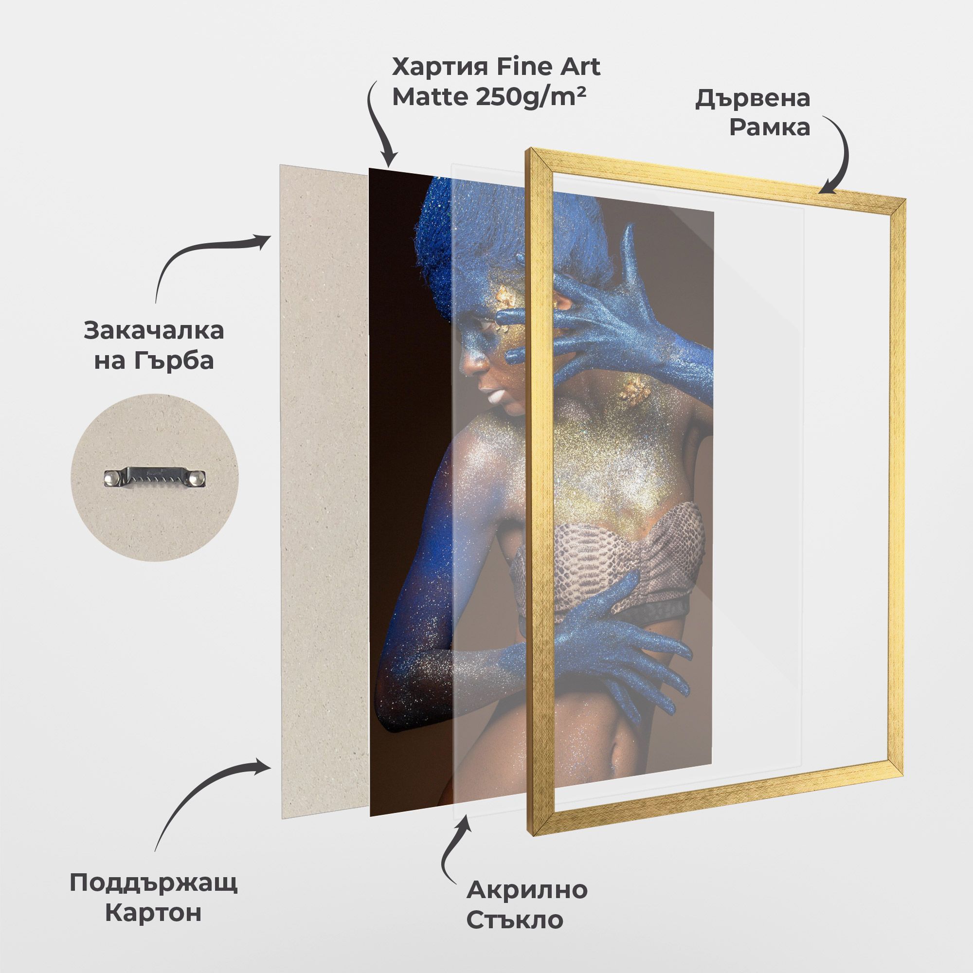 Blue Hair Make Up mockup 1