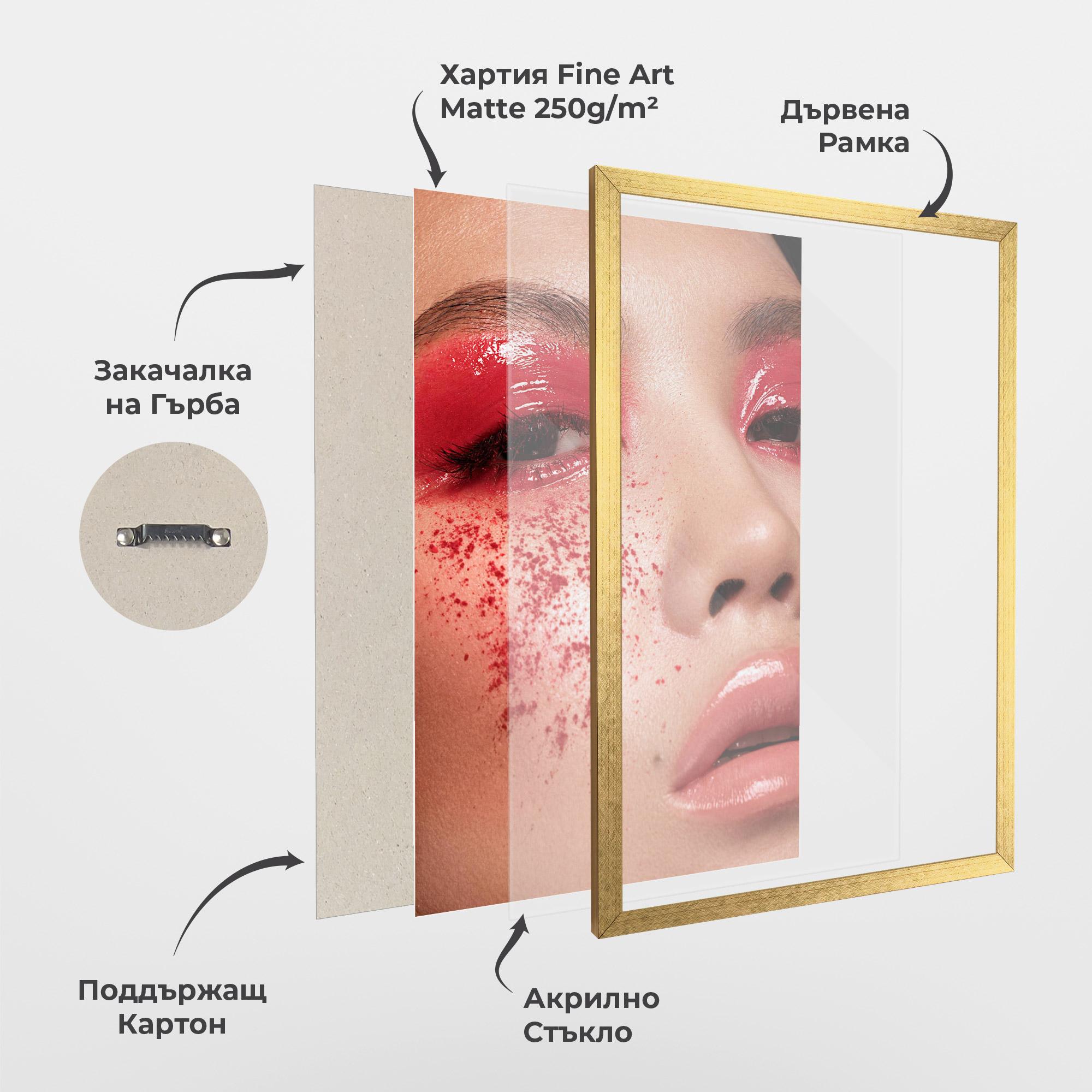 Рамкиран постер Pretty Asian Makeup mockup 1