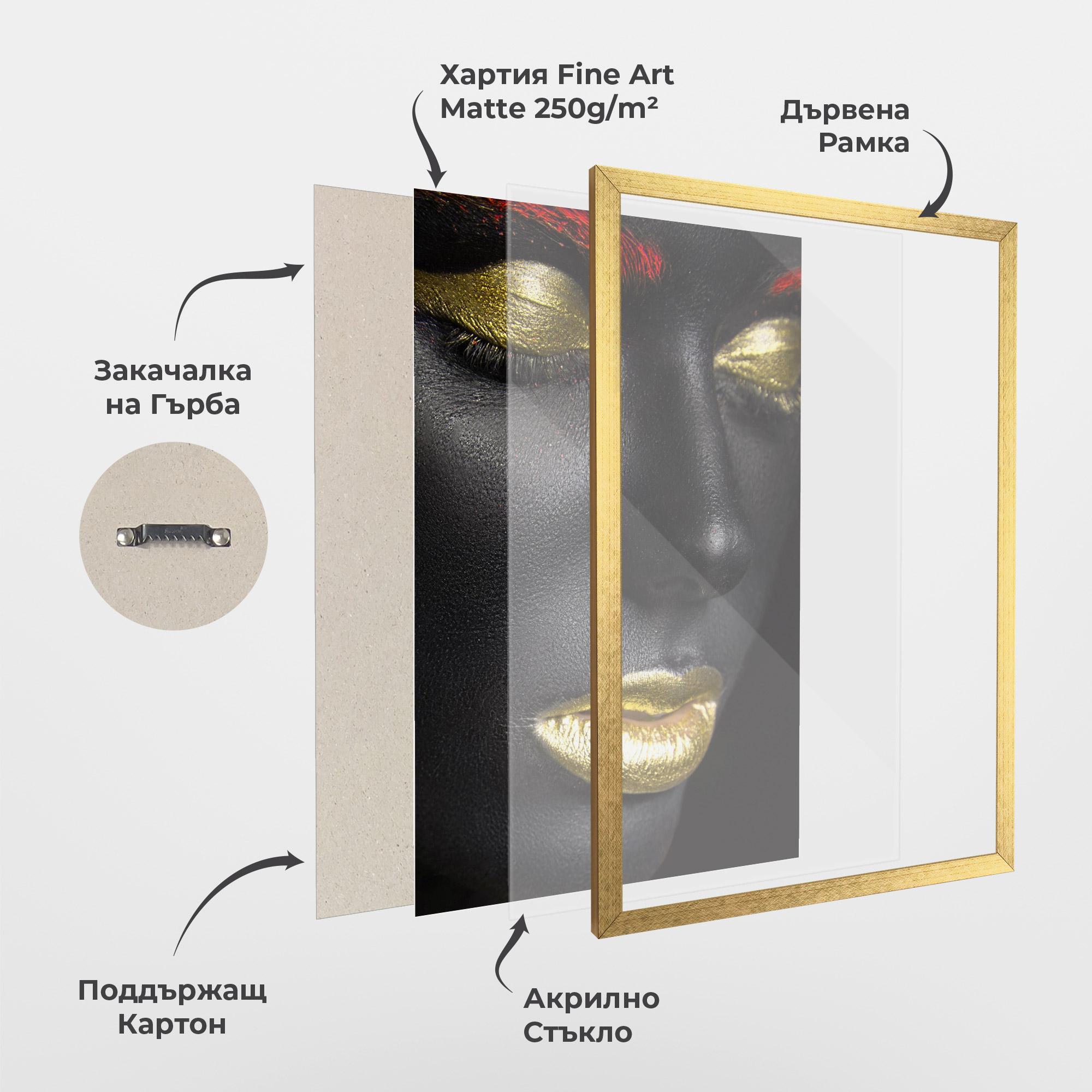 Рамкиран постер Red Eyebrows mockup 1