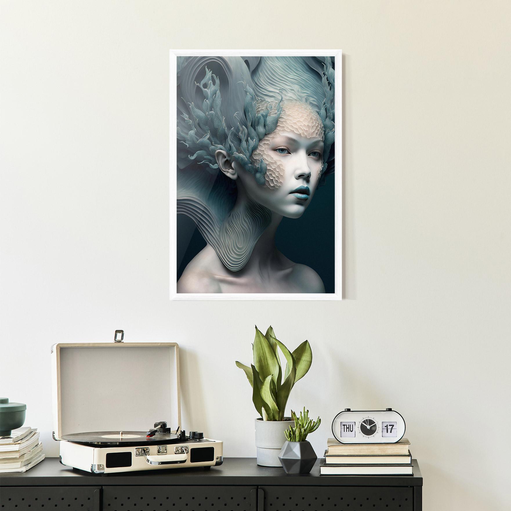 Рамкиран постер Mermaid Makeup mockup 2